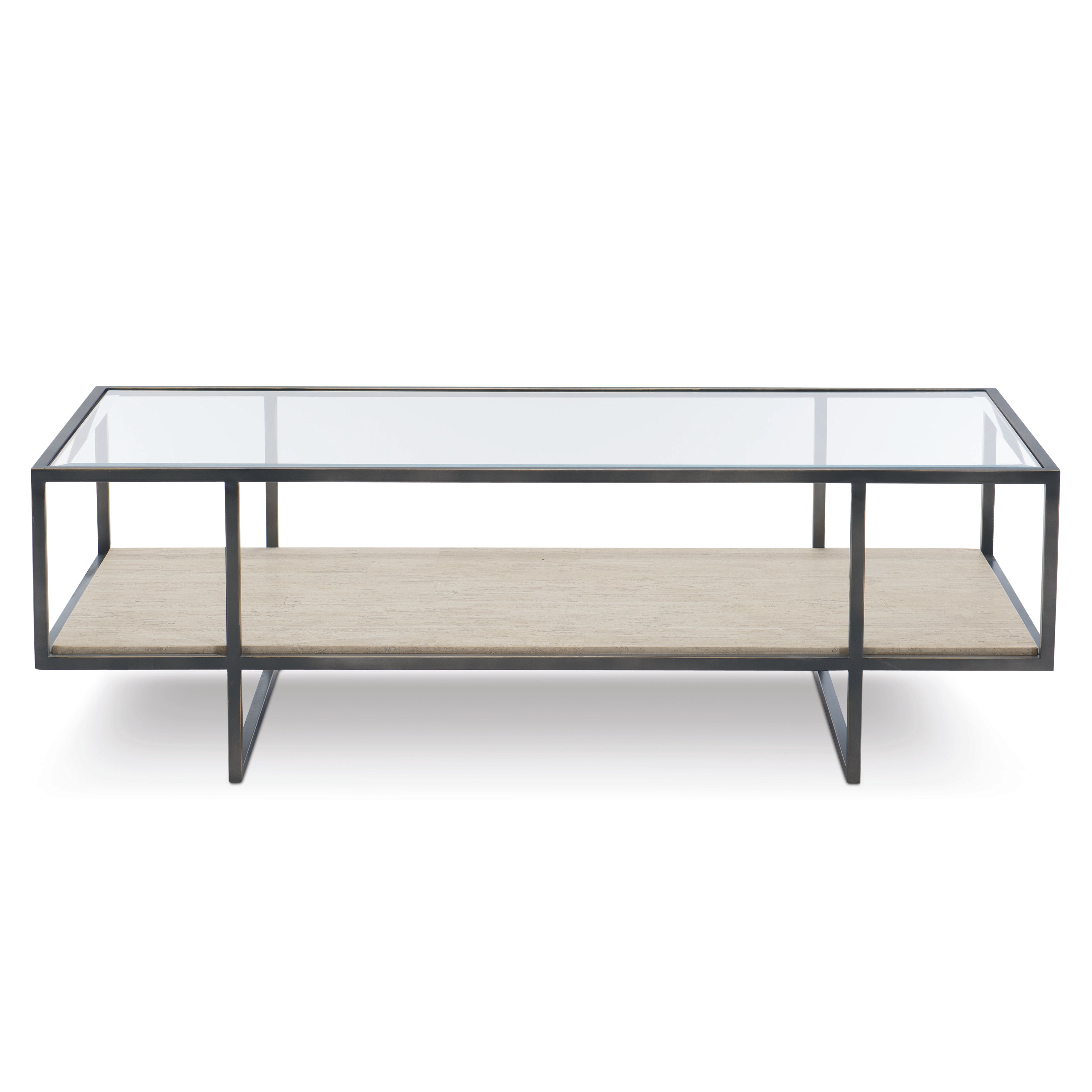Harlow Metal Rectangular Cocktail Table by Bernhardt
