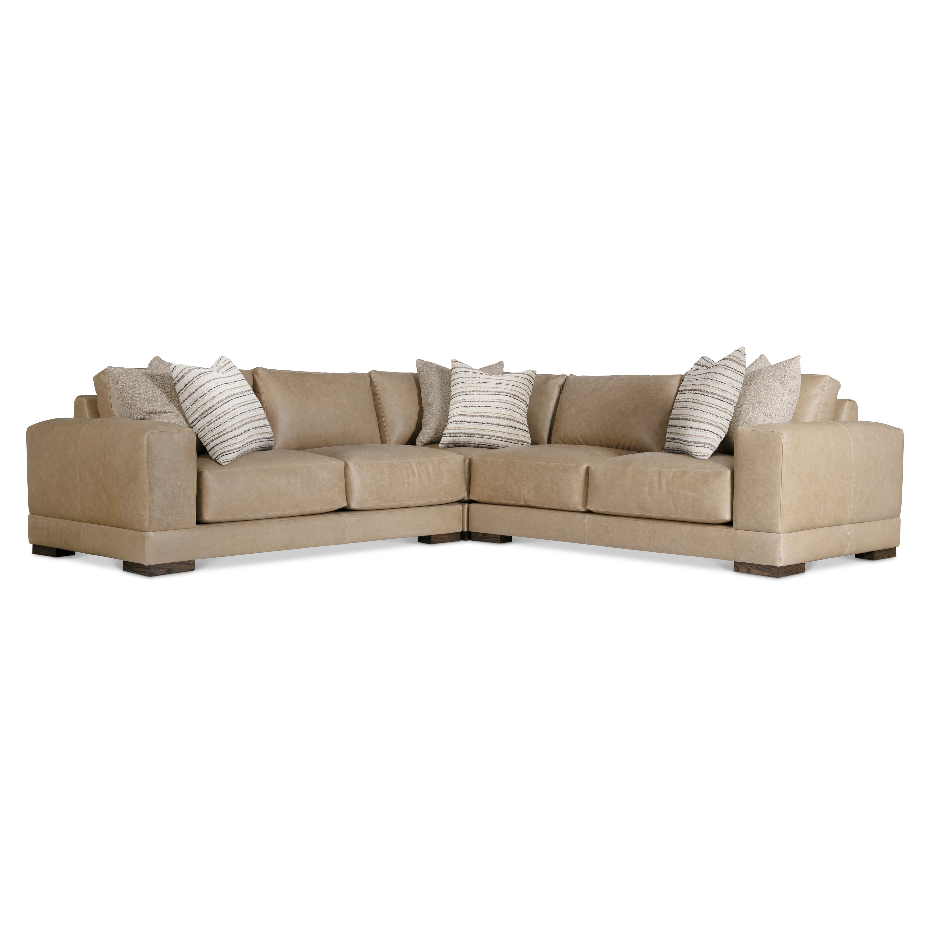 Lars Leather 3-Piece Sectional by Bernhardt