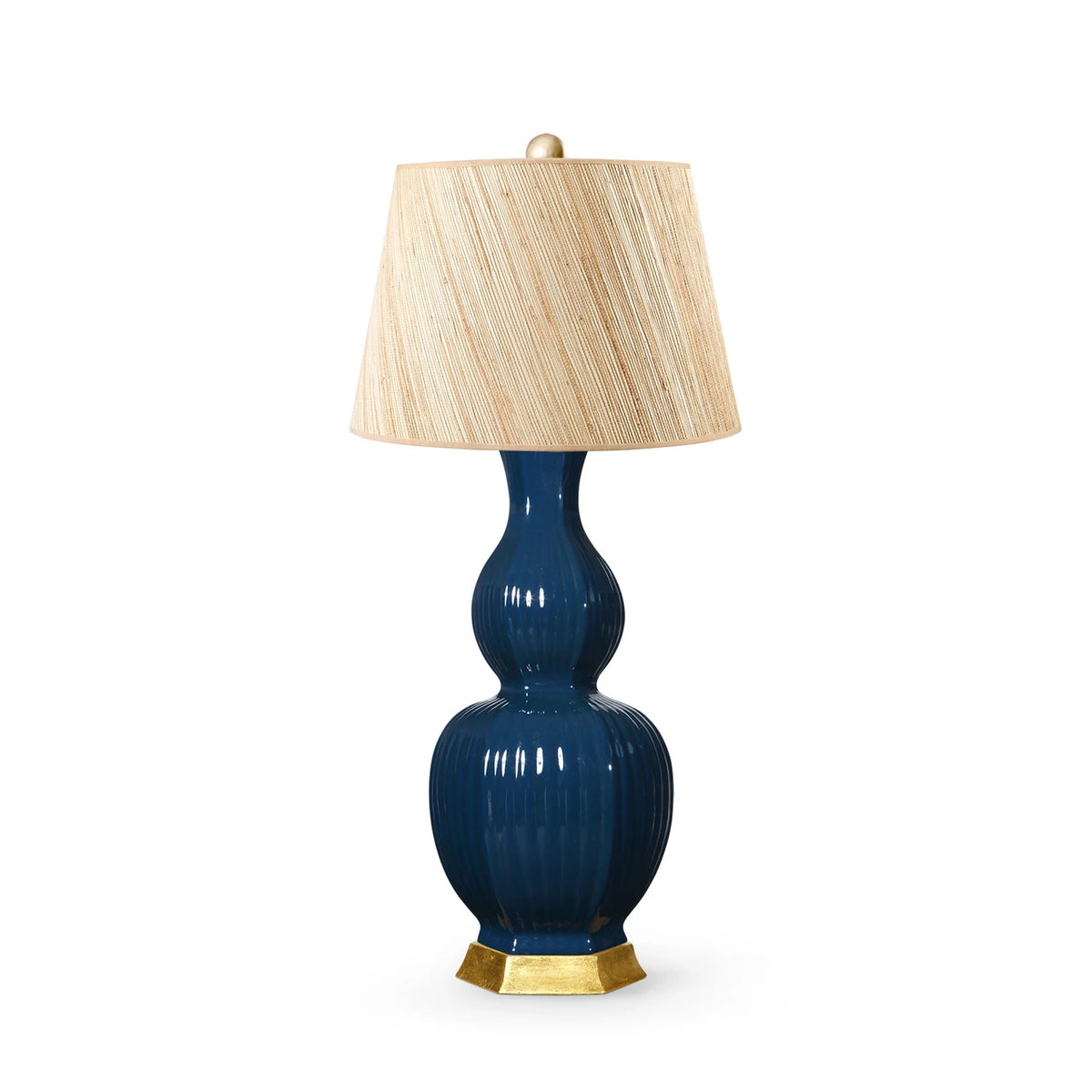 Delft Lamp with Shade 16-inch Papyrus - with Gold