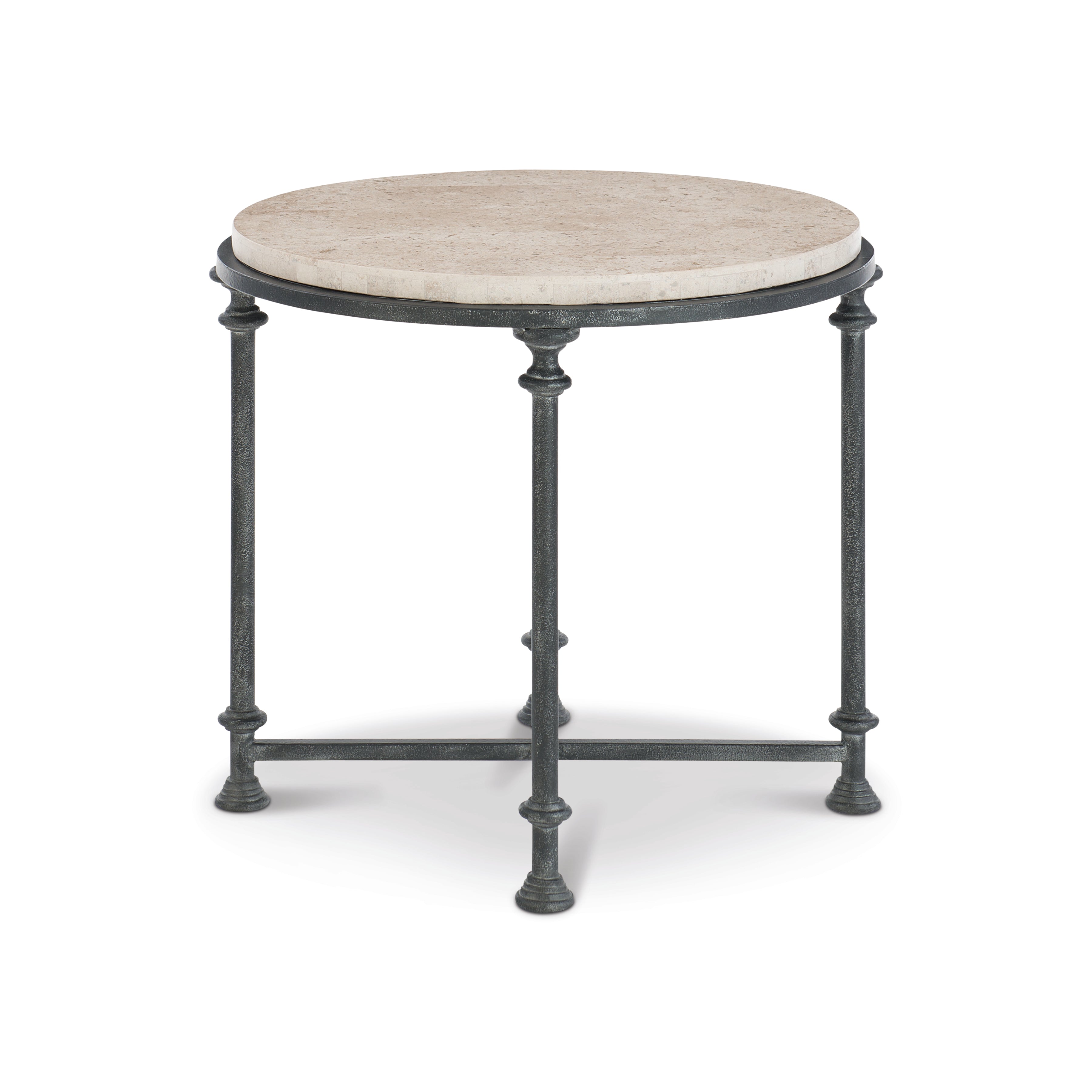 Galesbury Round Metal End Table by Bernhardt
