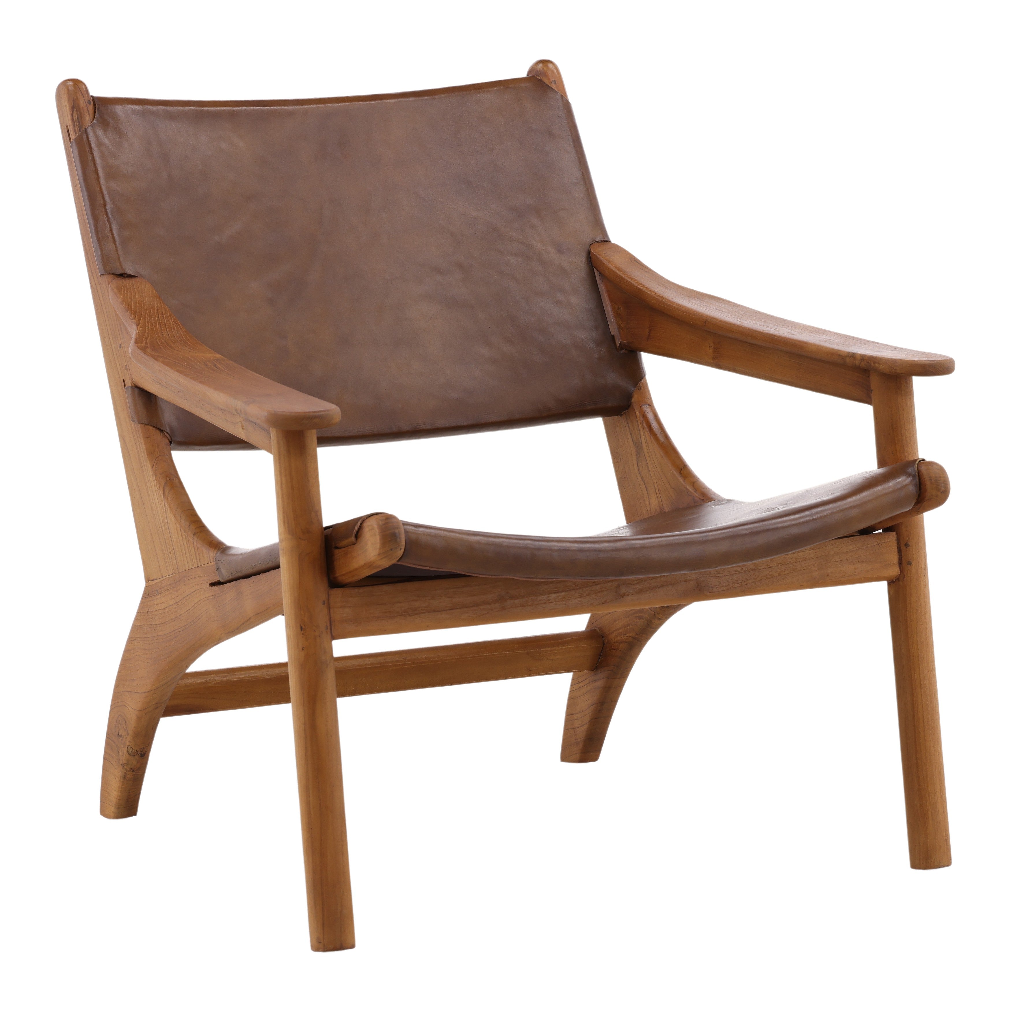OB-0411 Teak Wood Occasional Chair - Main Image