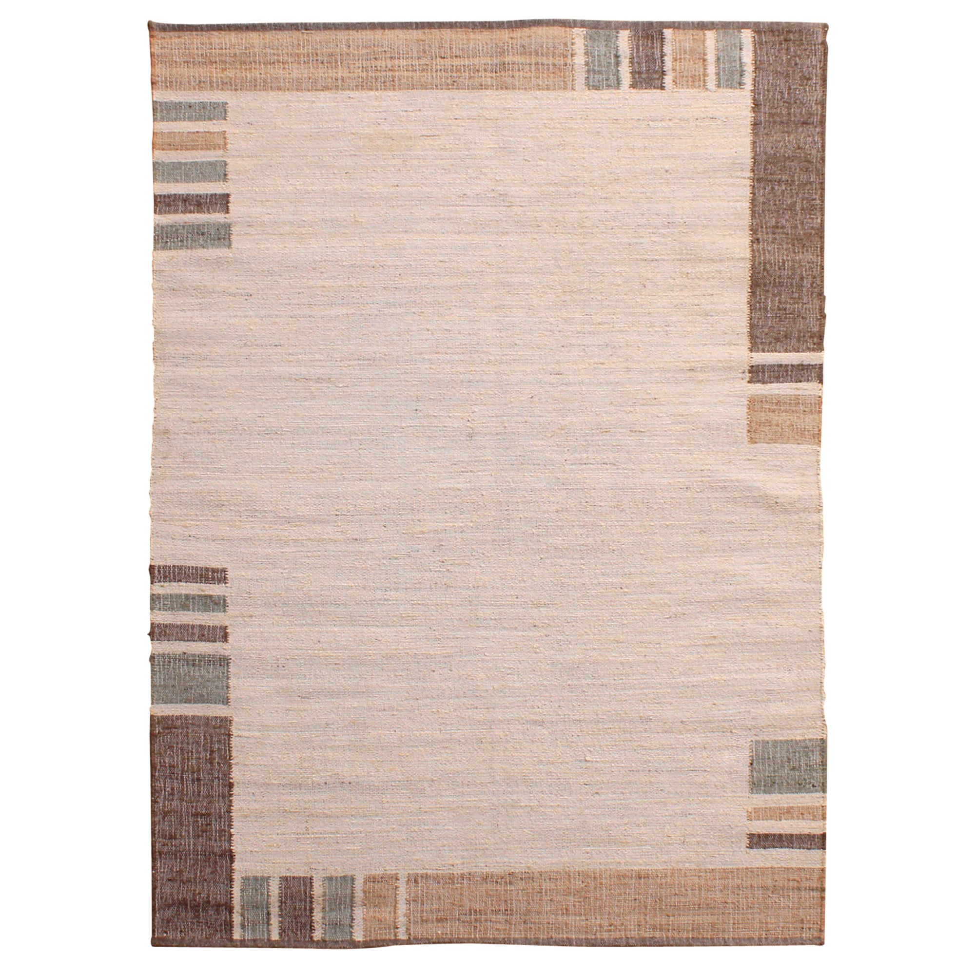 OB-44001 Handwoven Punja Kilim Jute Rug - Main Image