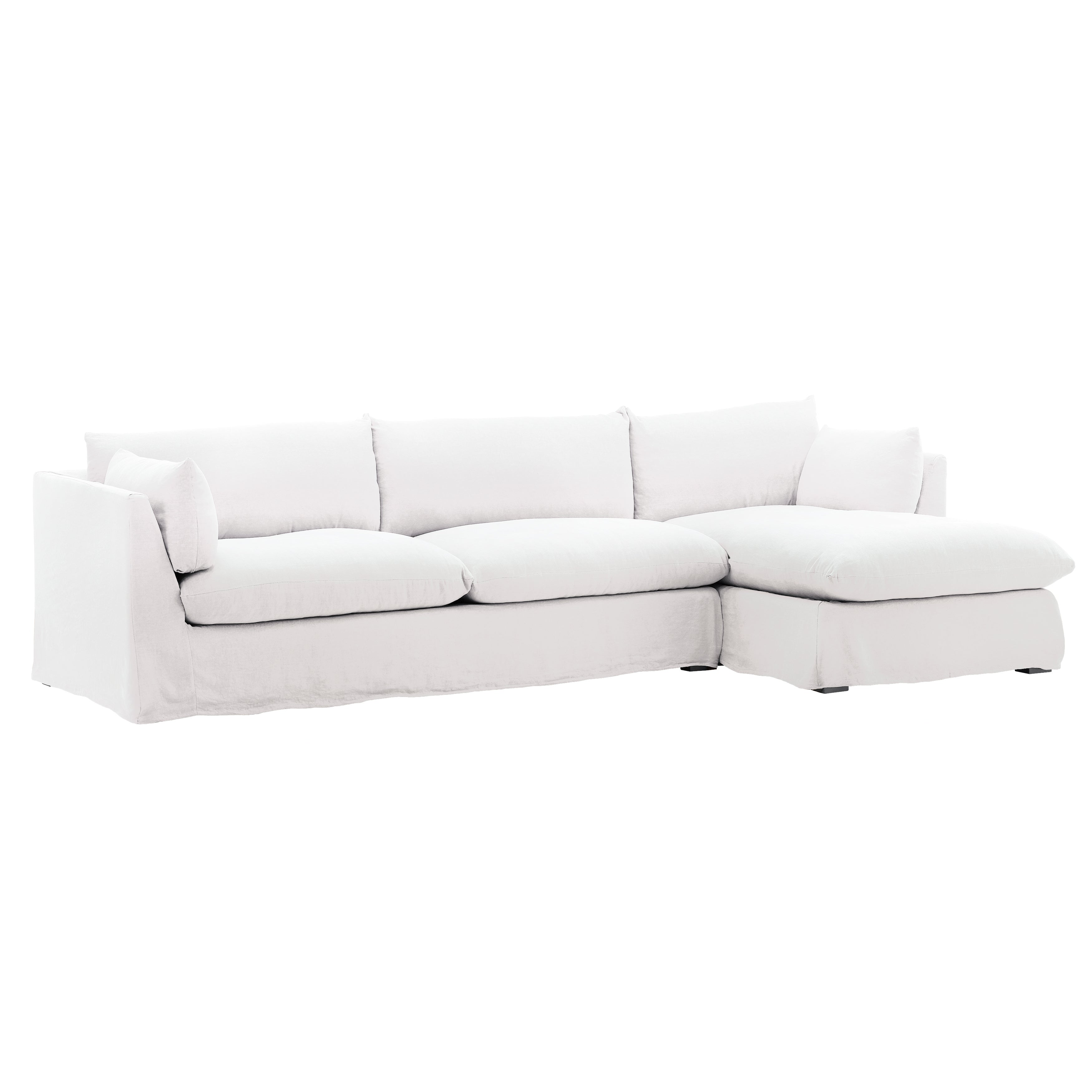 OB-79025 Fabric 2-Piece Chaise Sectional