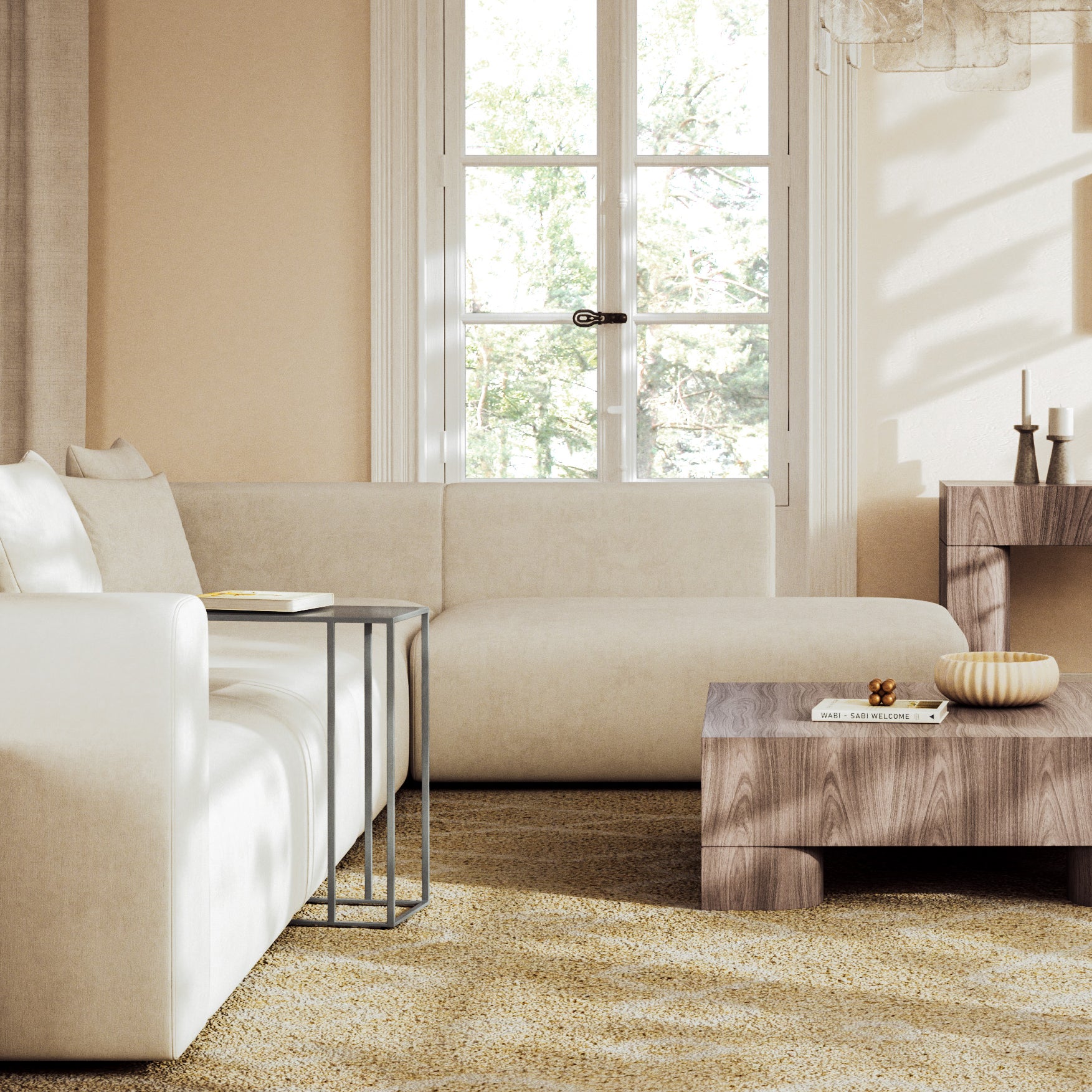Tanu Enamel C-Table End Table