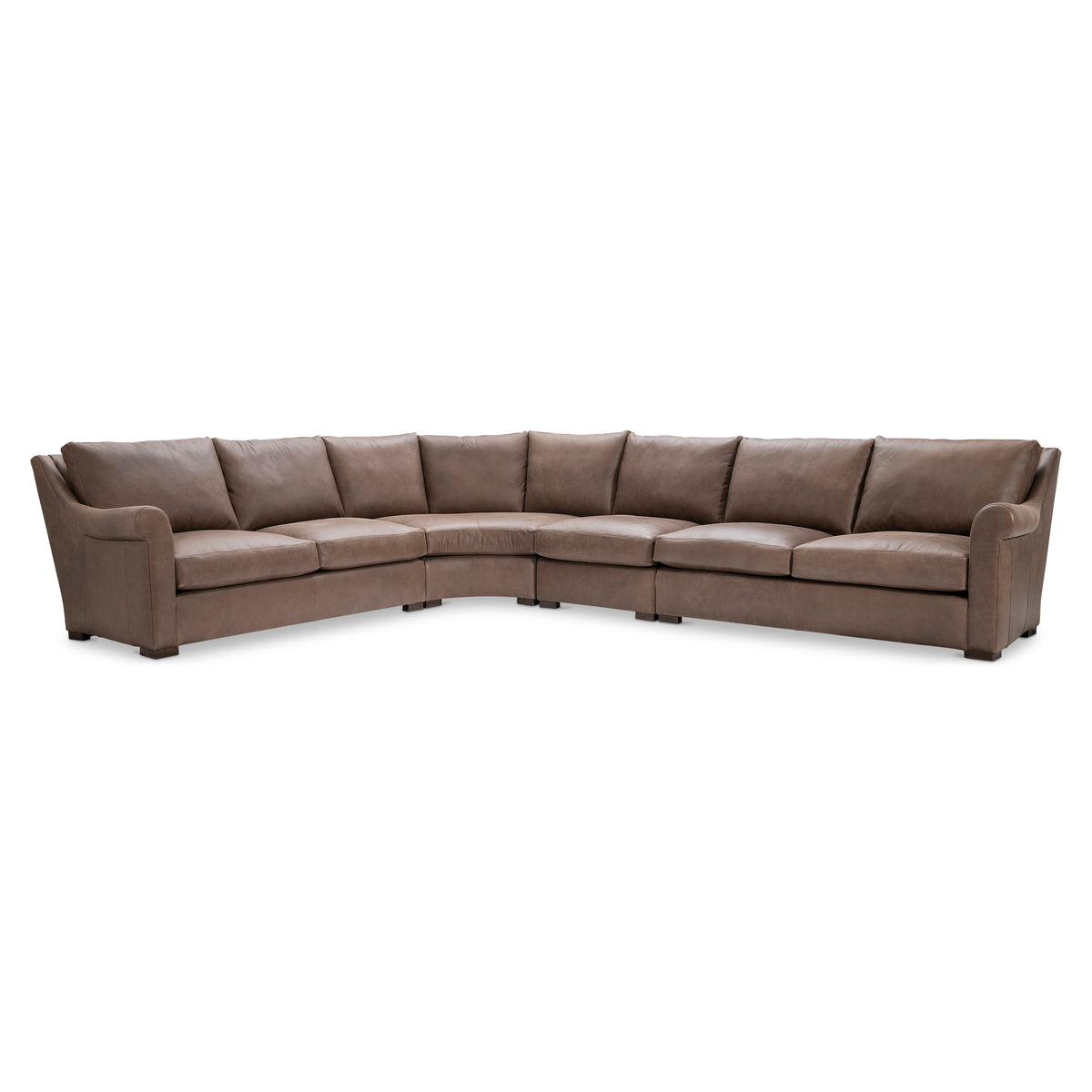 Keirnan 4-Piece Leather Sectional by Bernhardt