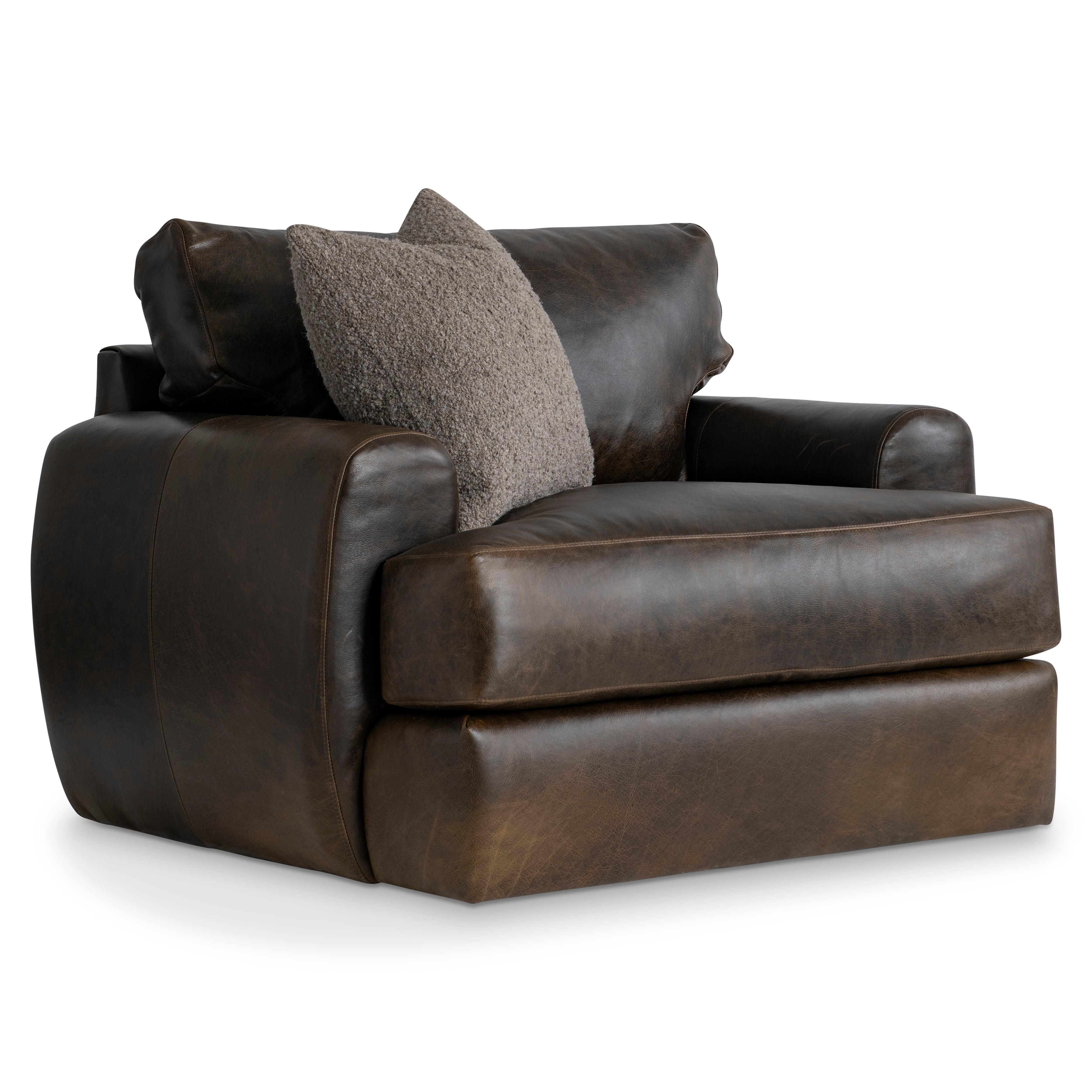 Cameron Leather Swivel Chair by Bernhardt