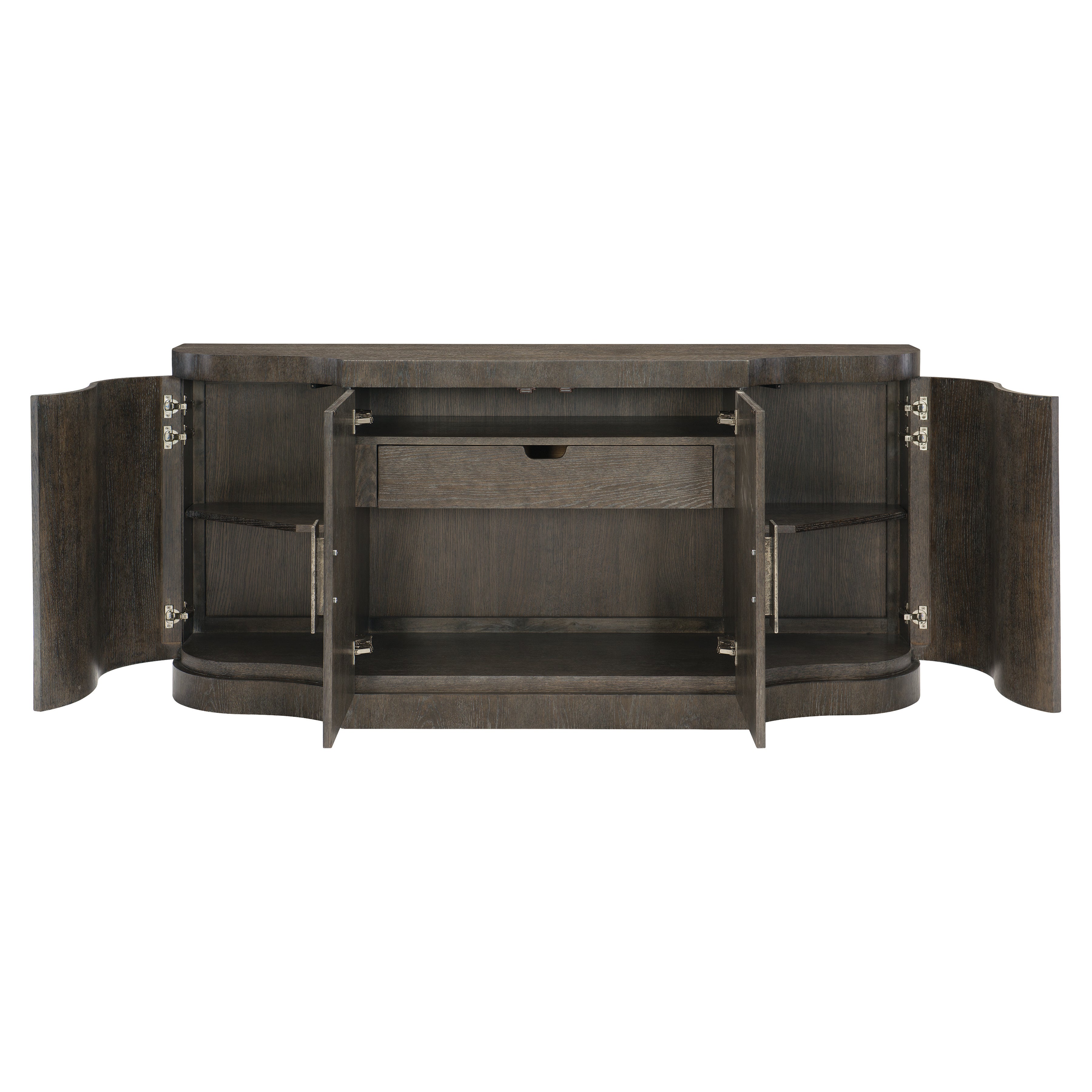Cerused Charcoal Linea Buffet by Bernhardt