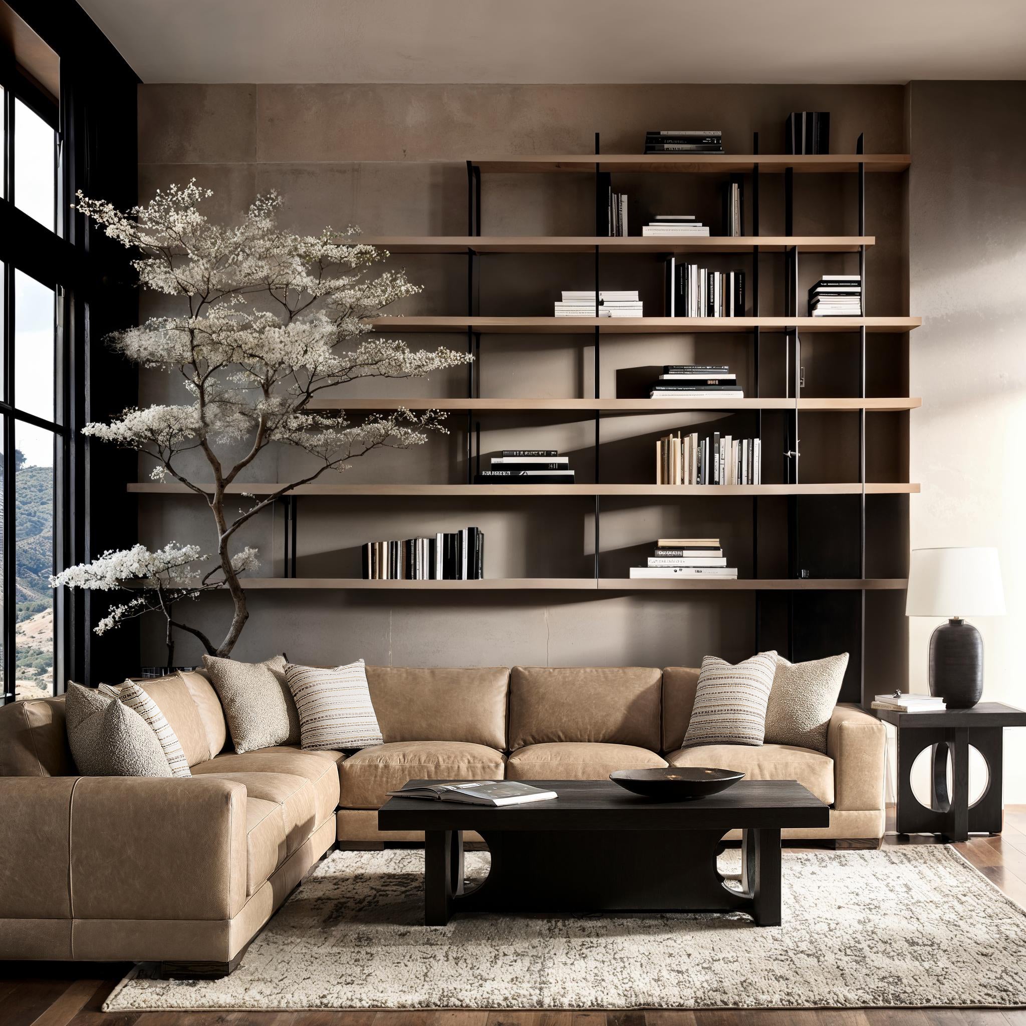 Lars Leather 4-Piece Sectional by Bernhardt