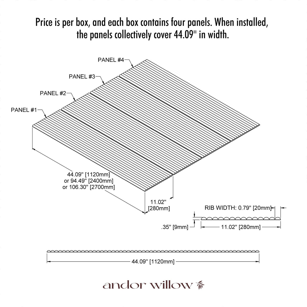 Flexible Ribbed Wood Panels