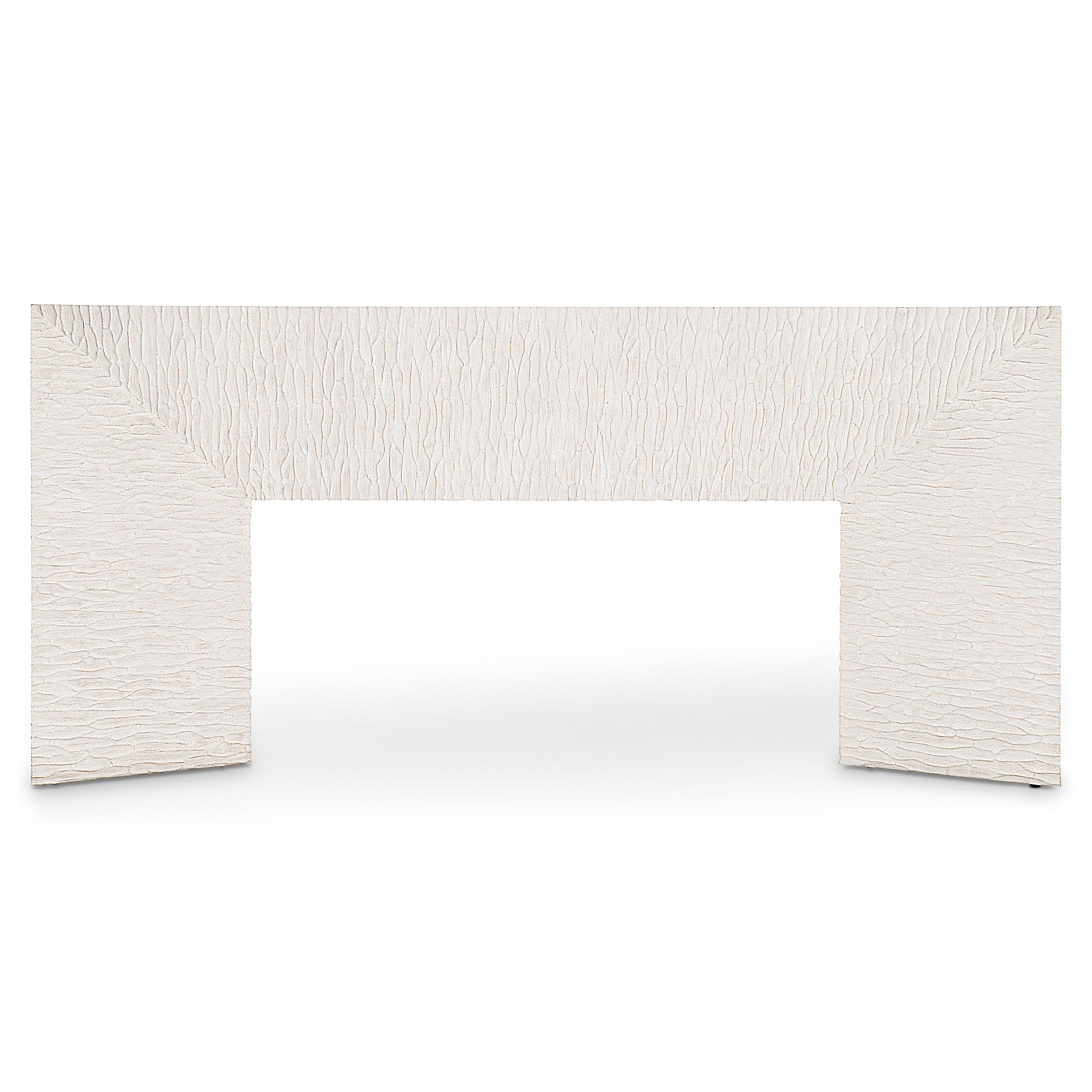 Solaria Console Table with 2 Wooden Pedestal Bases by Bernhardt