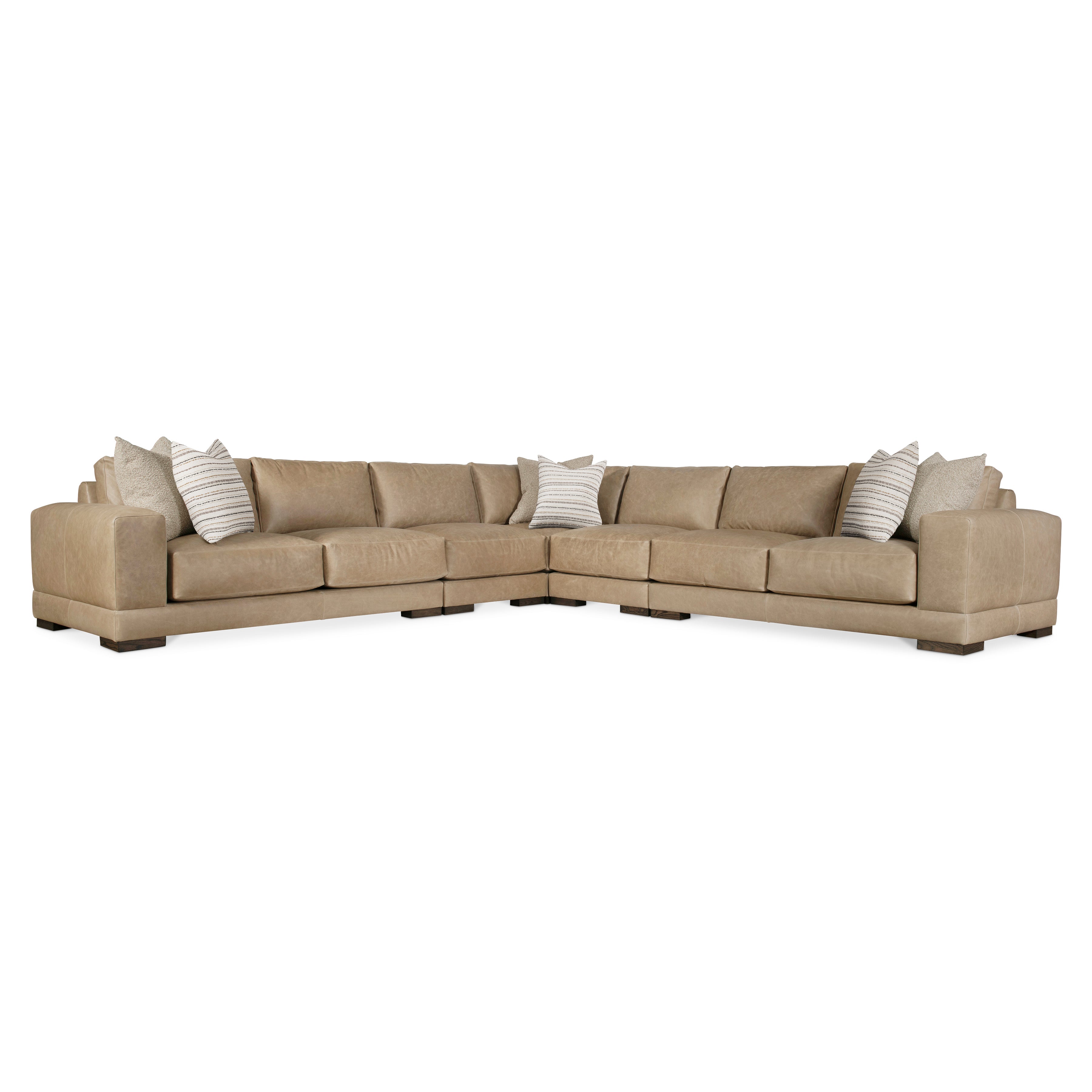Lars Leather 5-Piece Sectional by Bernhardt