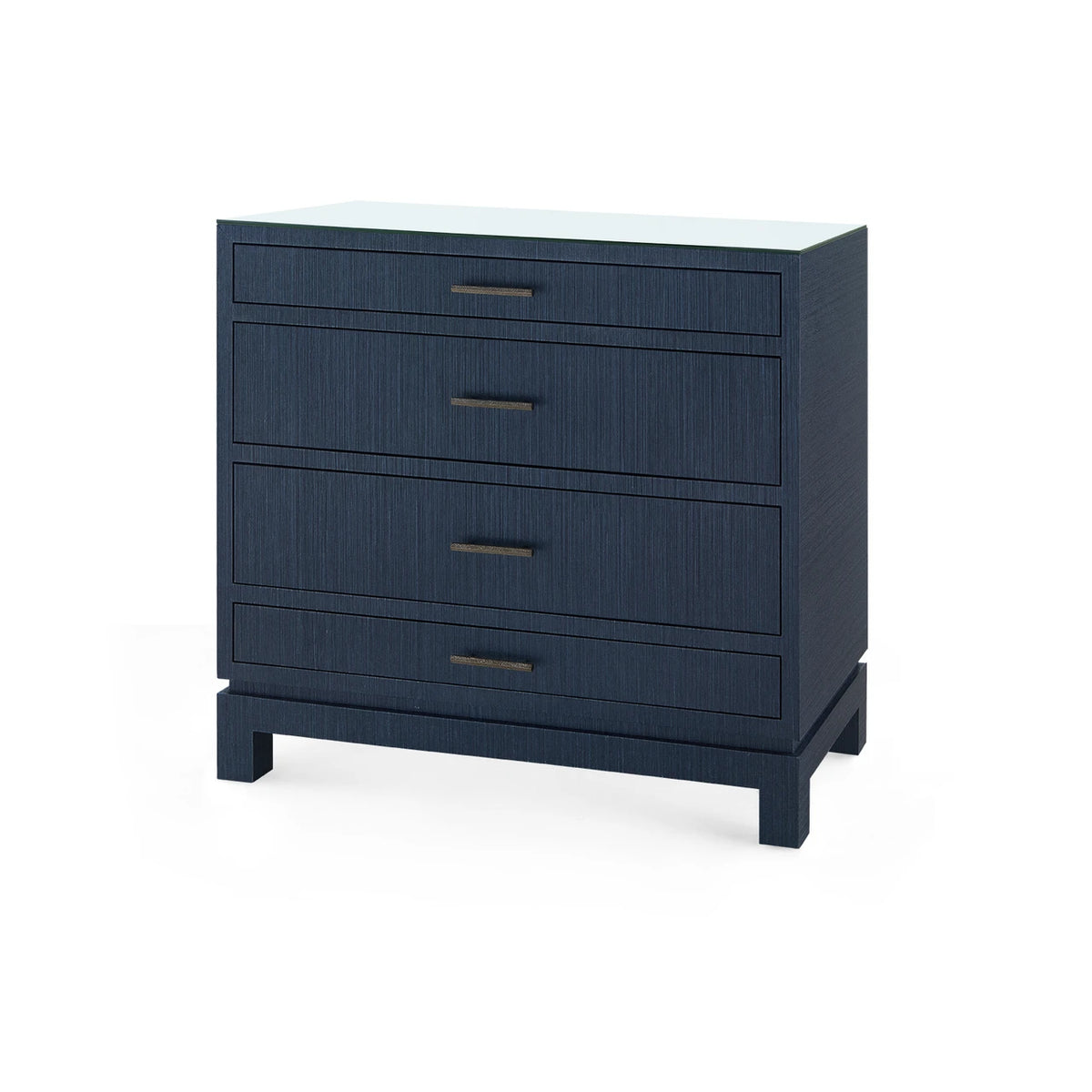 Florence Large 4-Drawer with Glass Top