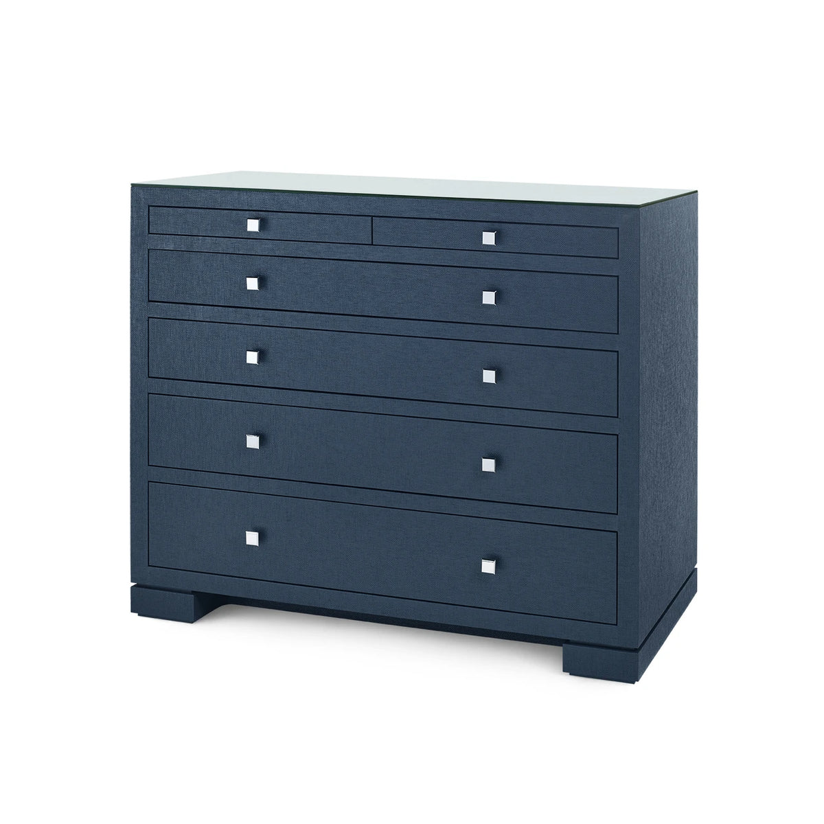Frances 6-Drawer with Glass Top