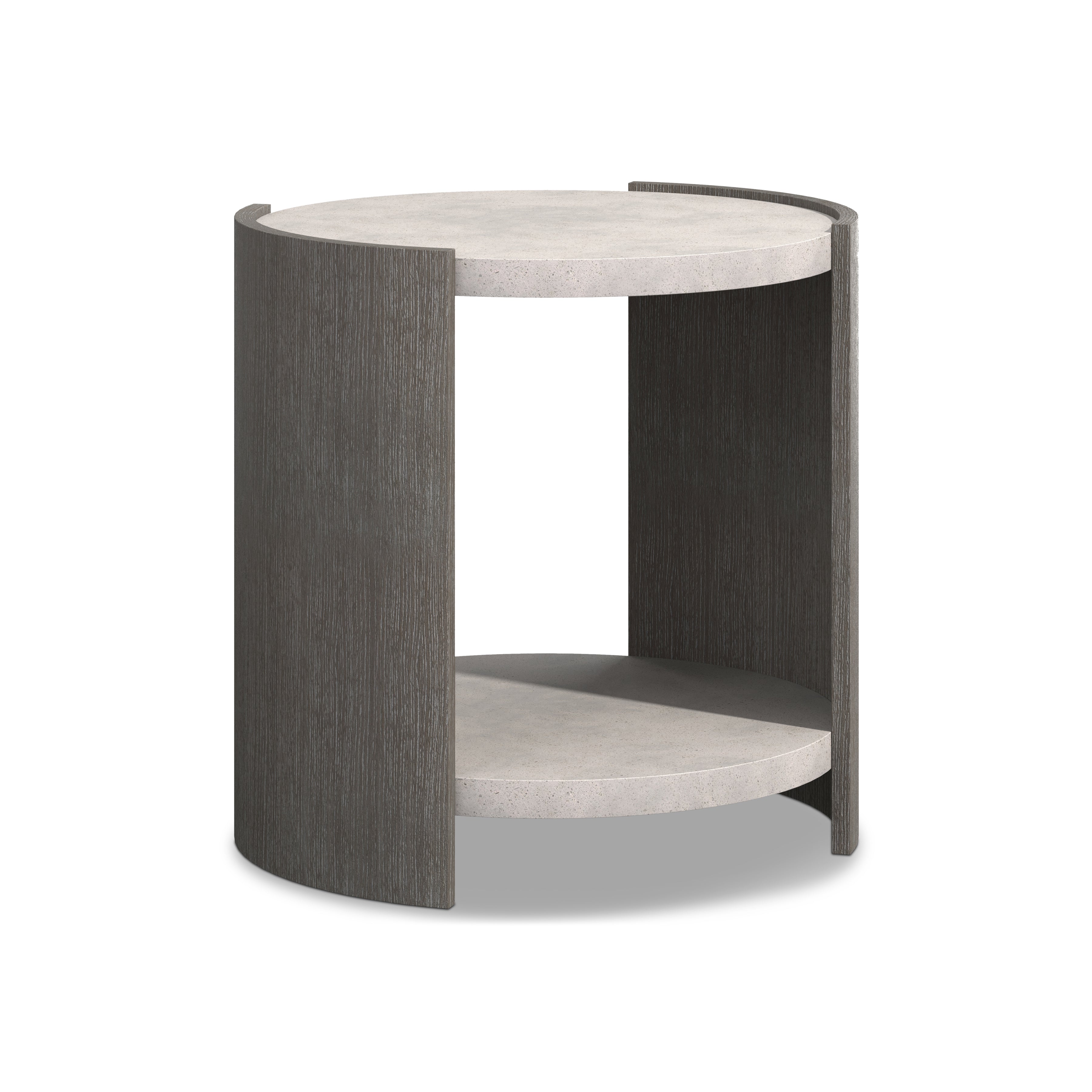 Prado Side Table in Porcini Finish by Bernhardt