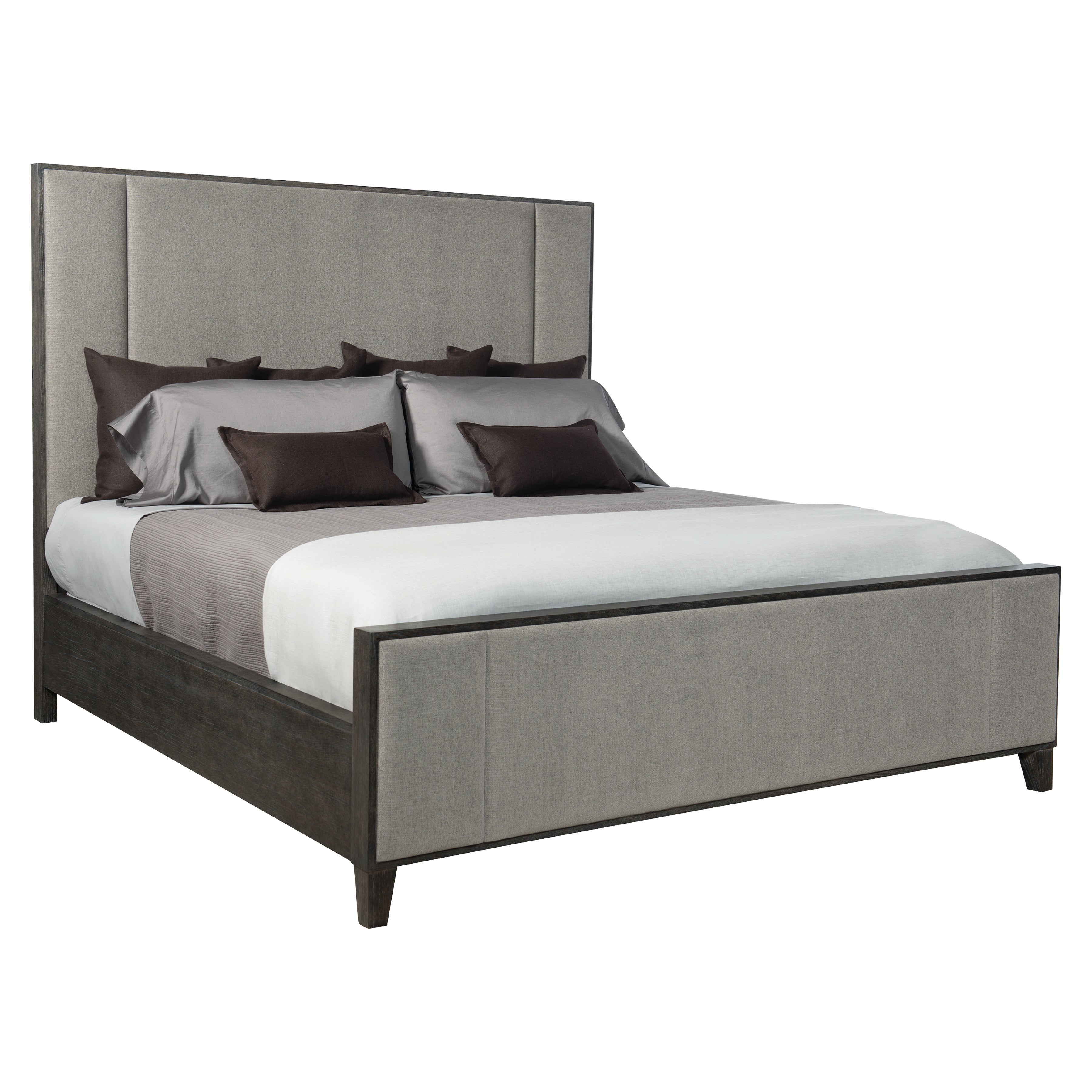 Linea Panel Bed with Upholstered Headboard and Footboard by Bernhardt
