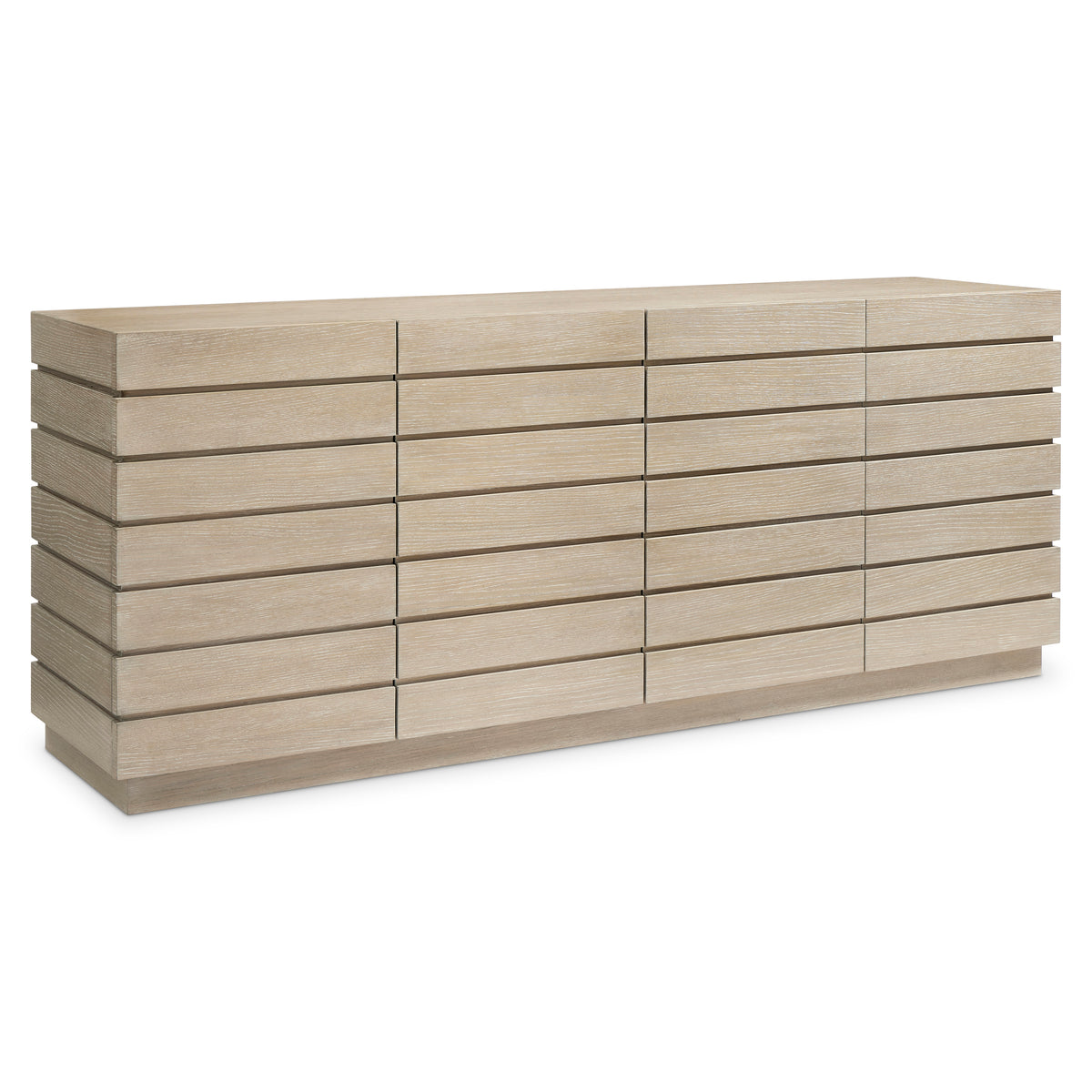 Asana Slatted Entertainment Credenza by Bernhardt