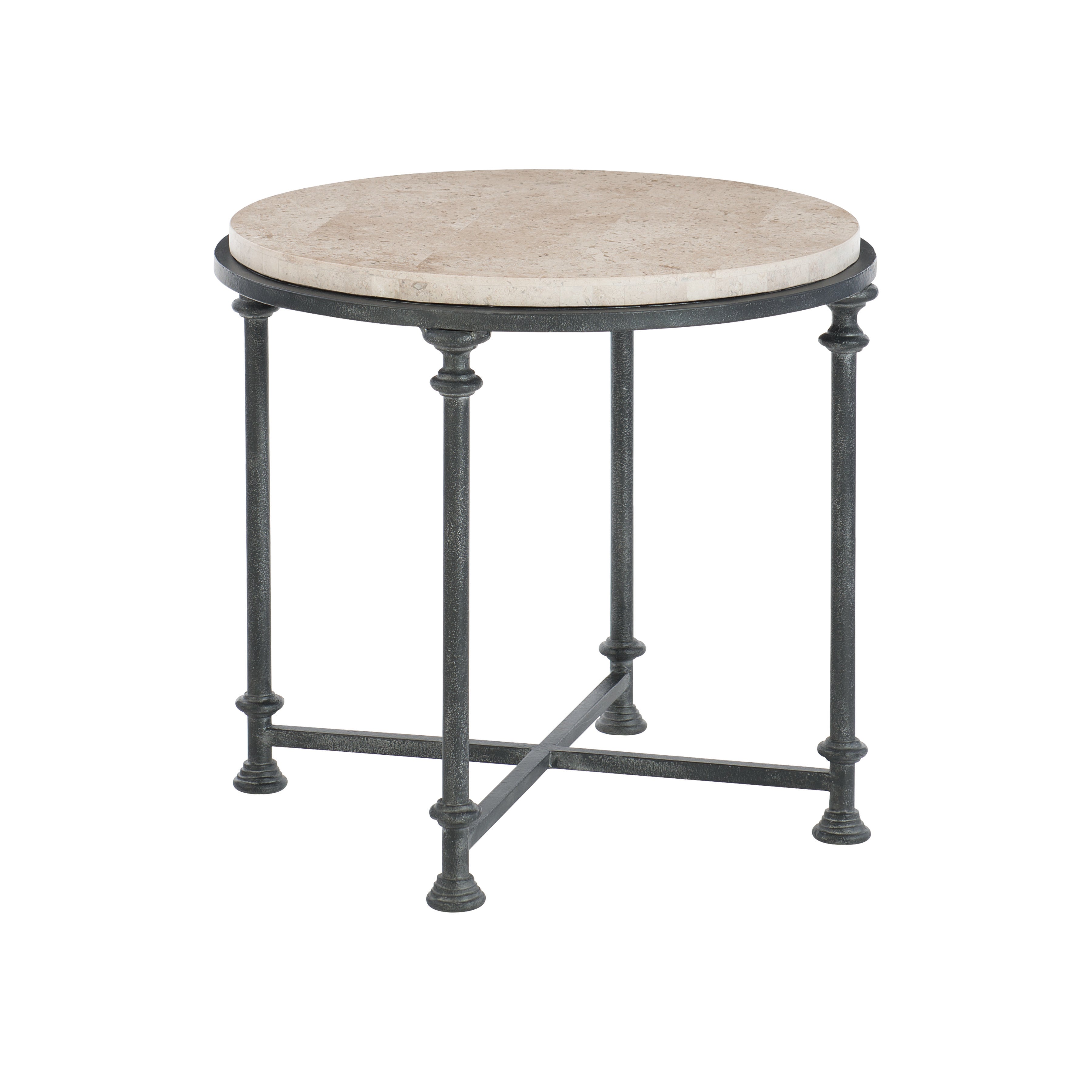 Galesbury Round Metal End Table by Bernhardt