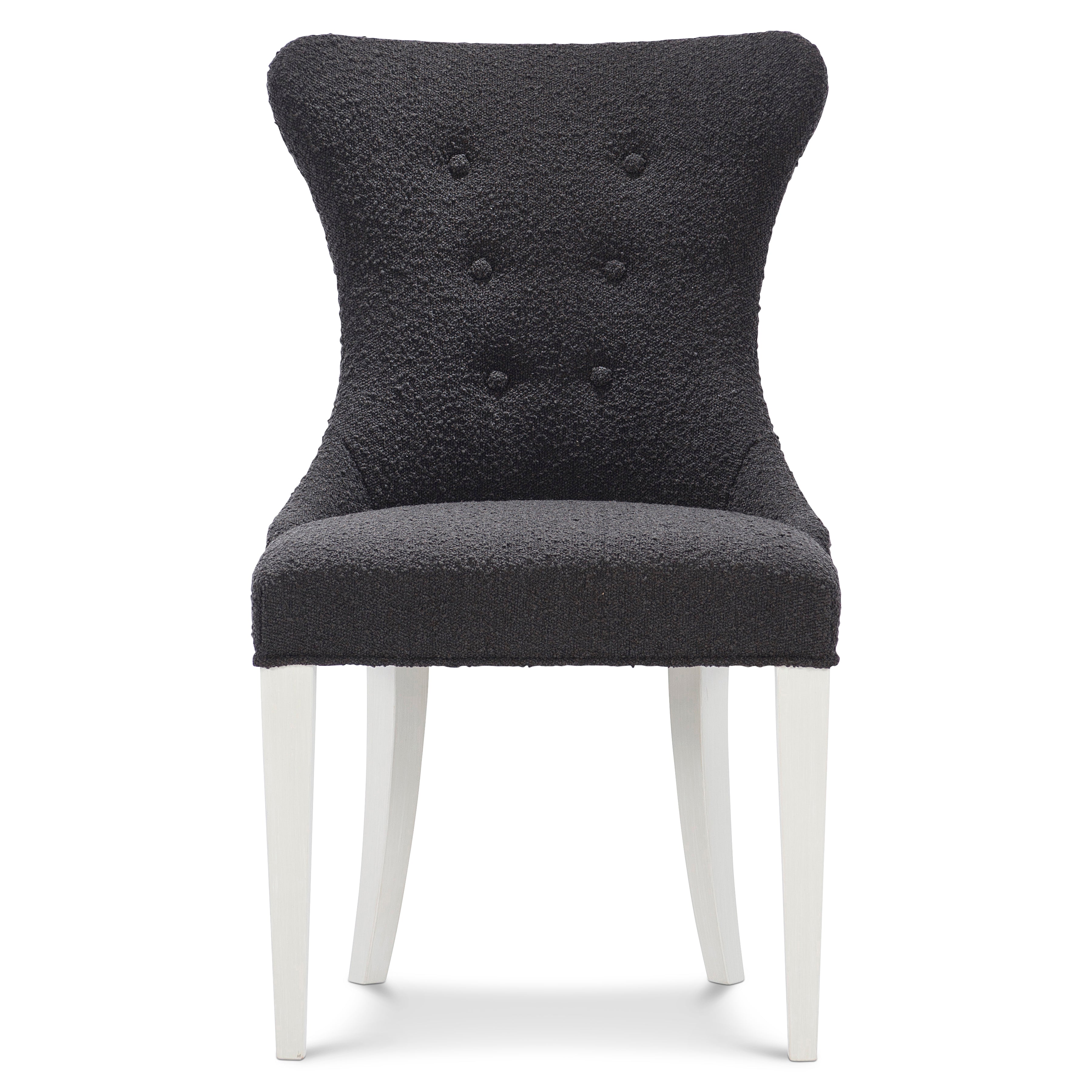 Silhouette Side Chair in Dark Fabric by Bernhardt