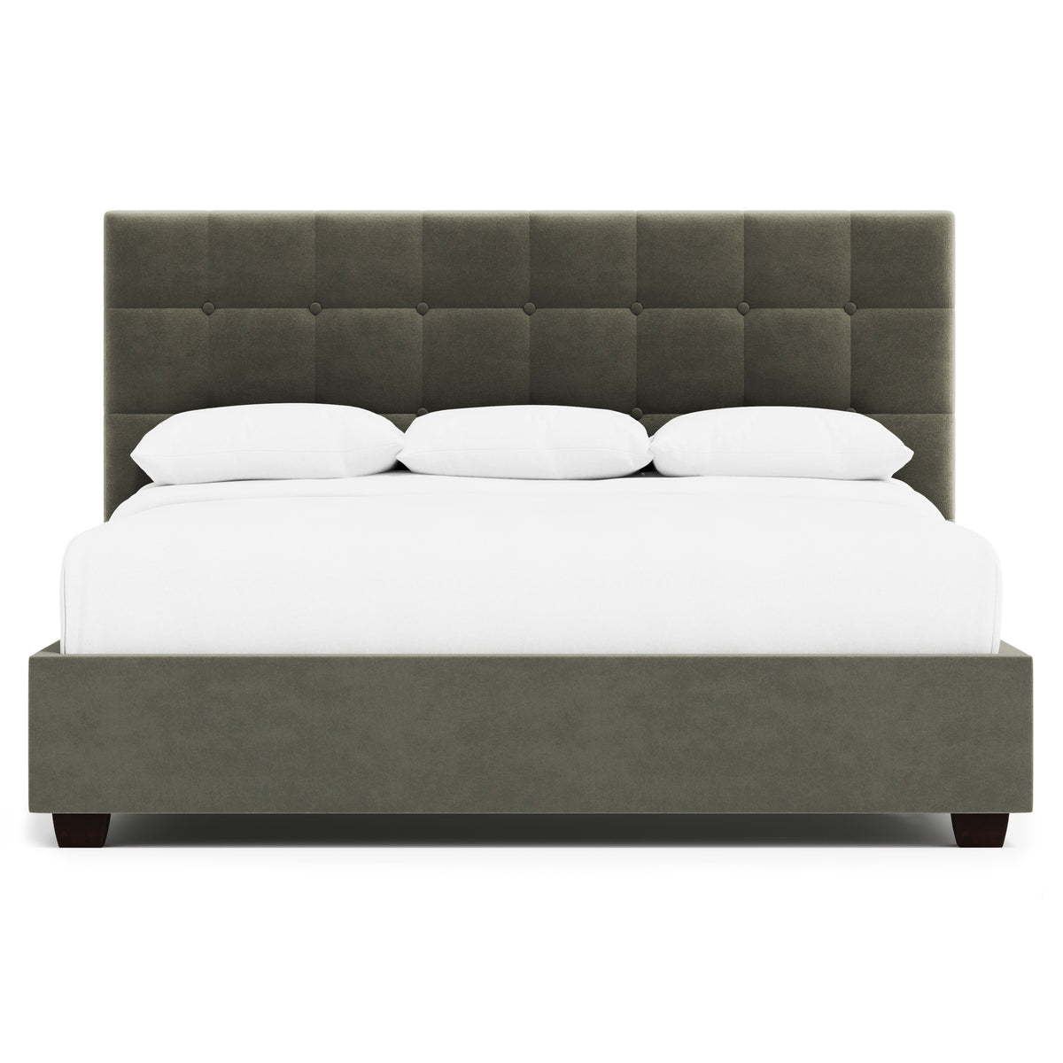 Avery Fabric Panel Bed in Dark Grey by Bernhardt