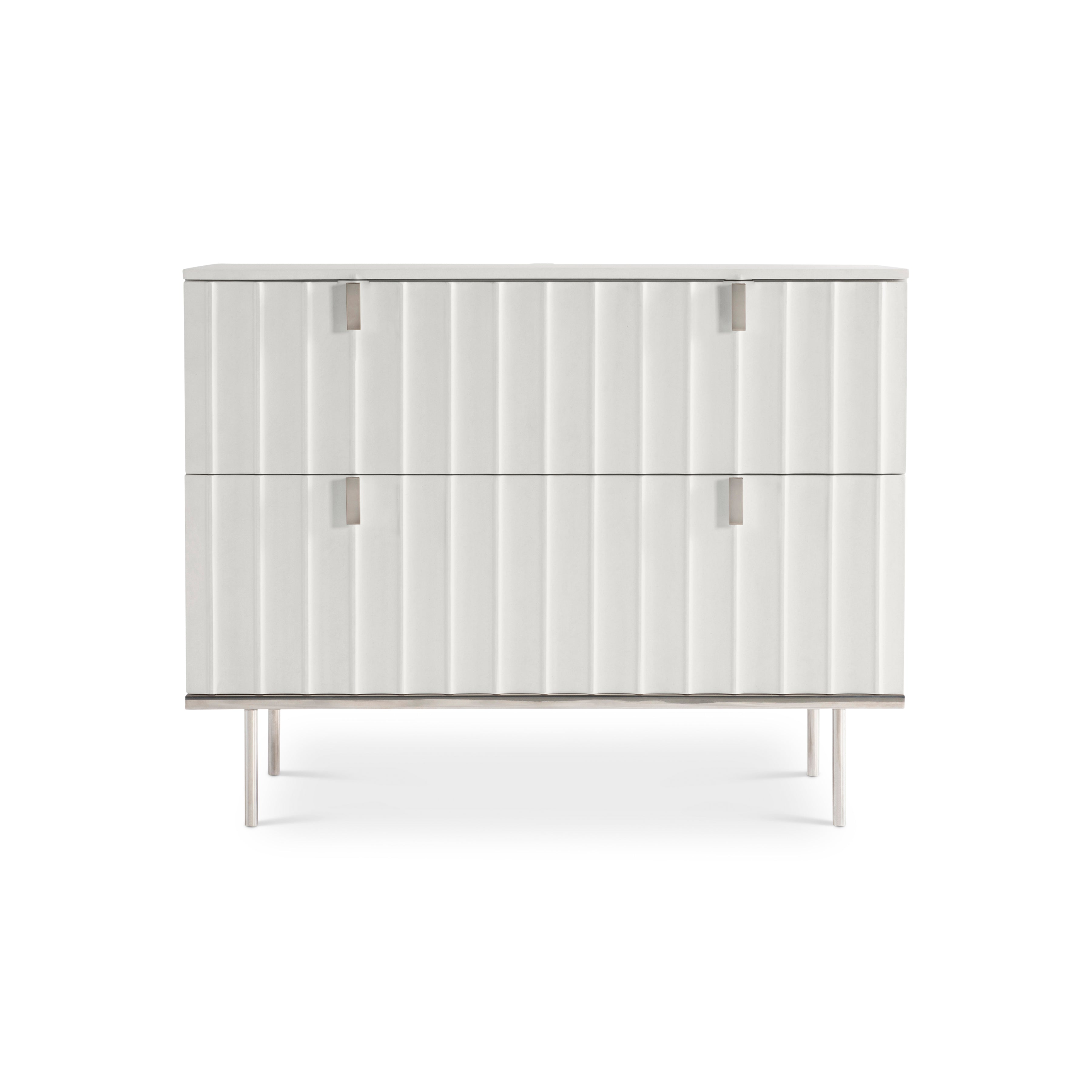 Modulum Faux Stone Nightstand by Bernhardt