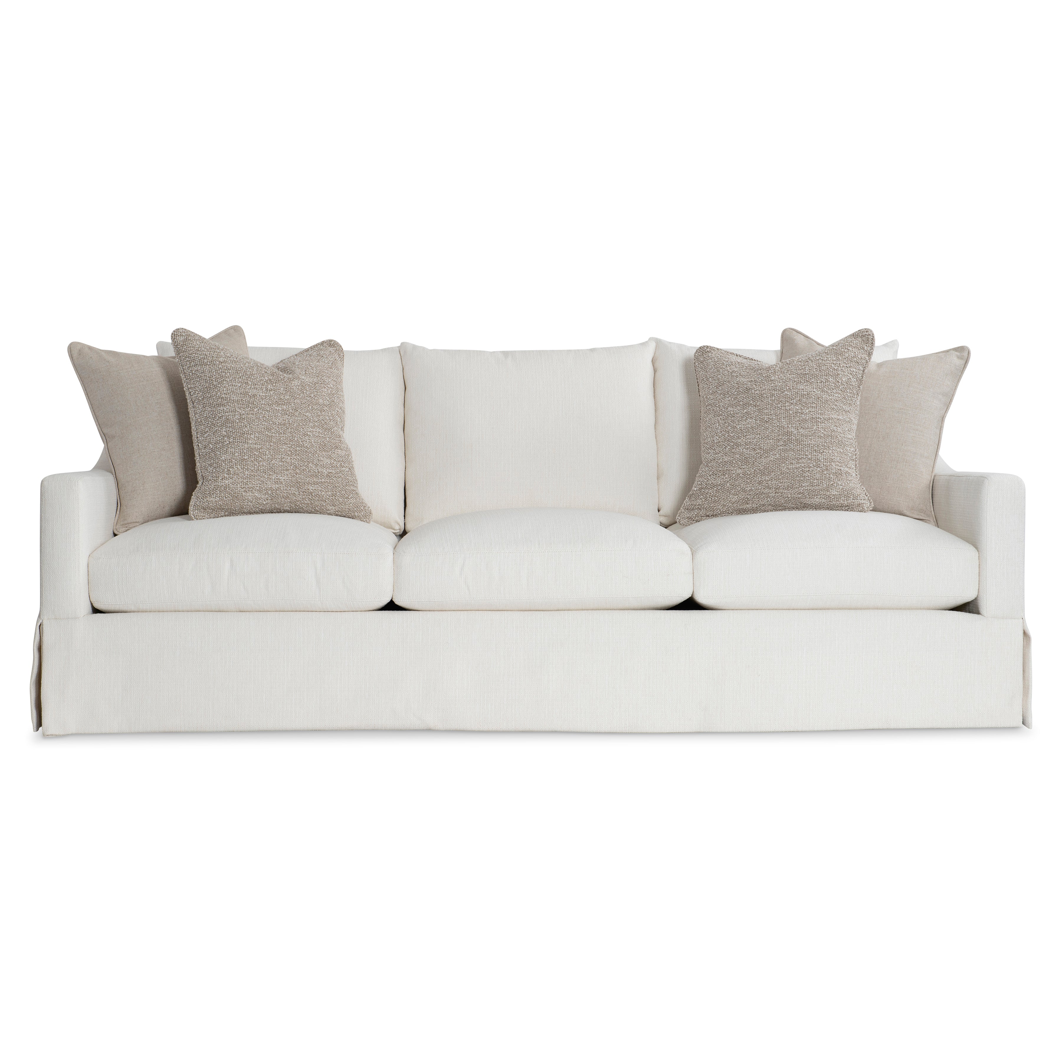 Grace White Fabric Sofa by Bernhardt