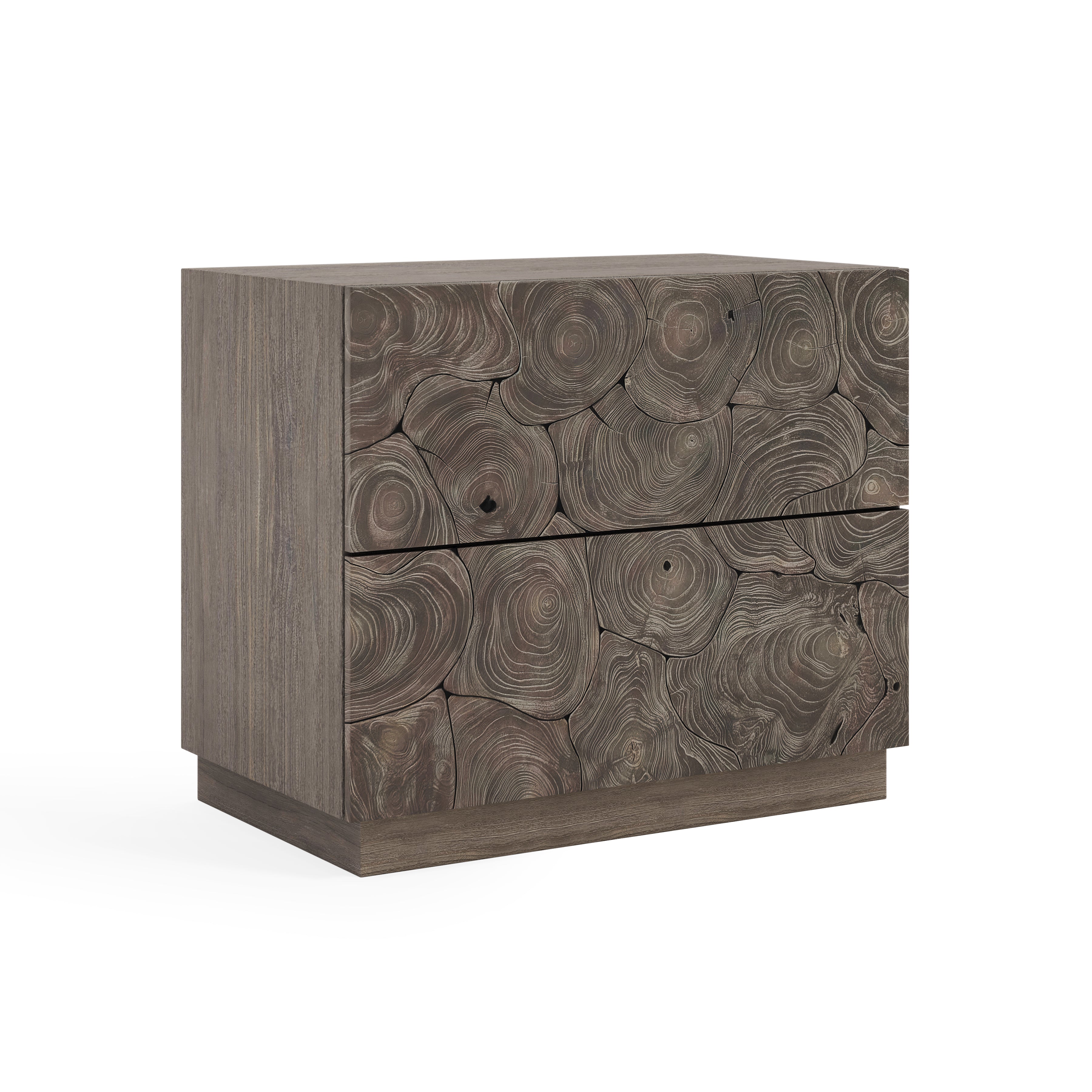 Calavaras Smoked Truffle Nightstand by Bernhardt