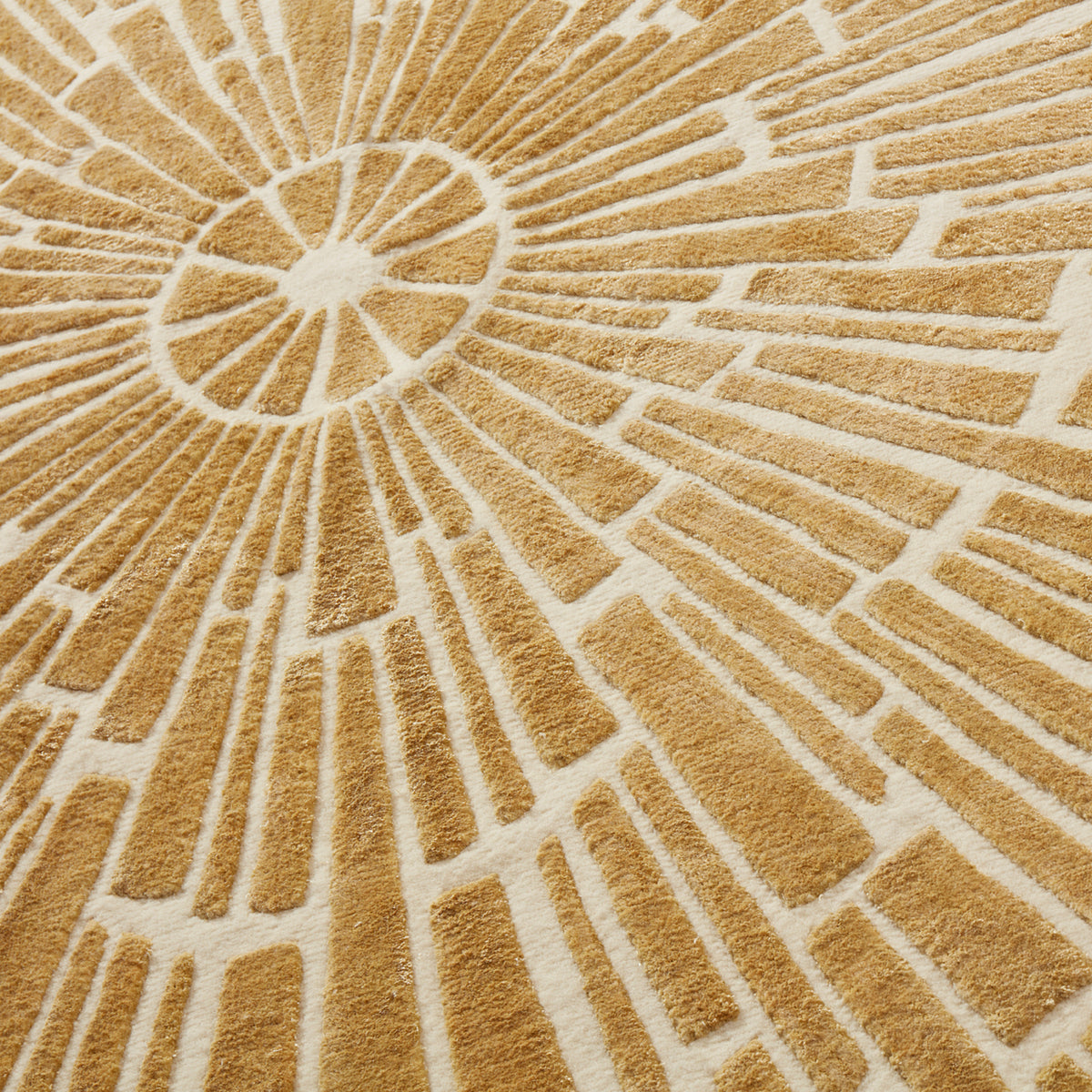 Sunburst Hand Tufted Rug - Gold by Jonathan Adler