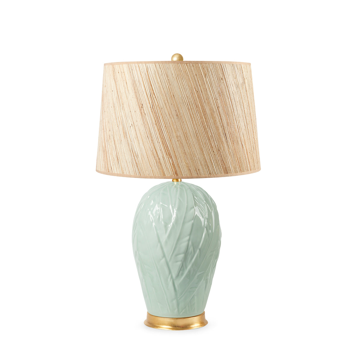 Habano Lamp with Shade 17-inch Papyrus with Gold