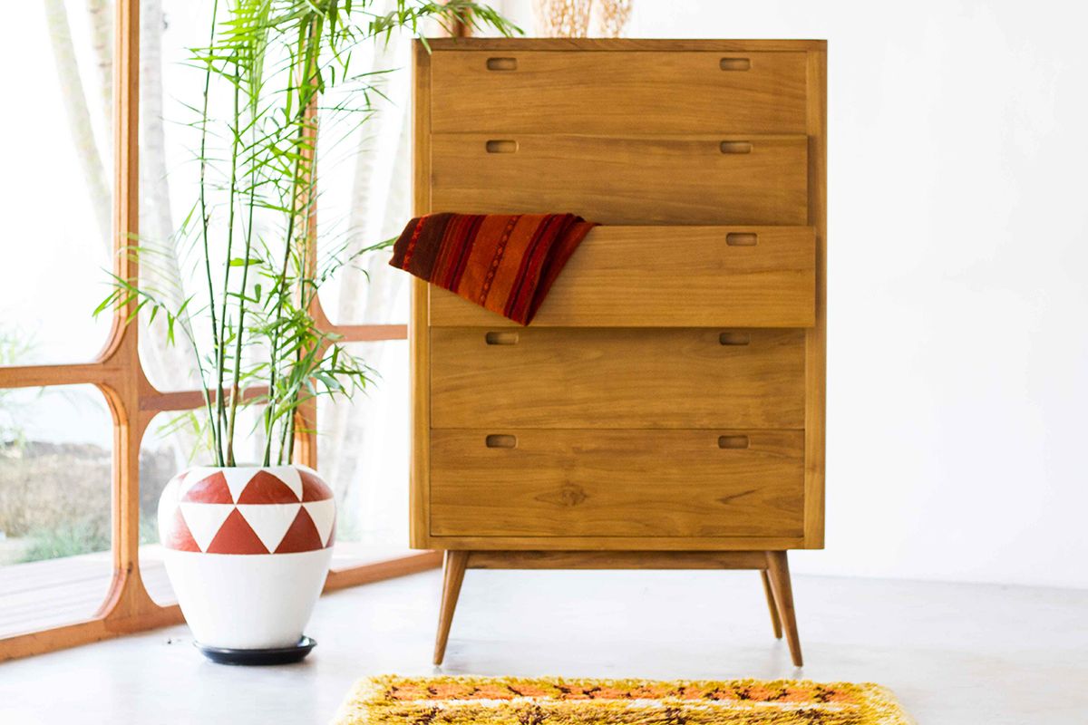 Fifties 5-Drawer Tower Dresser - Danish Honey Dressers & Chests Harmonia Living , Black Friday Sale Harmonia Living Furniture Sale, Old Bones Co, Mid Century Furniture Sale, Four Hands Furniture, Black Friday Sale Fifties 5-Drawer Tower Dresser - Danish Honey,Gus Sale, Perigold Fifties 5-Drawer Tower Dresser - Danish Honey Dressers & Chests Black Friday Sale , Perigold Sale Fifties 5-Drawer Tower Dresser - Danish Honey,Fifties 5-Drawer Tower Dresser - Danish Honey Lulu and Georgia, Burke Decor Sale Fifties 