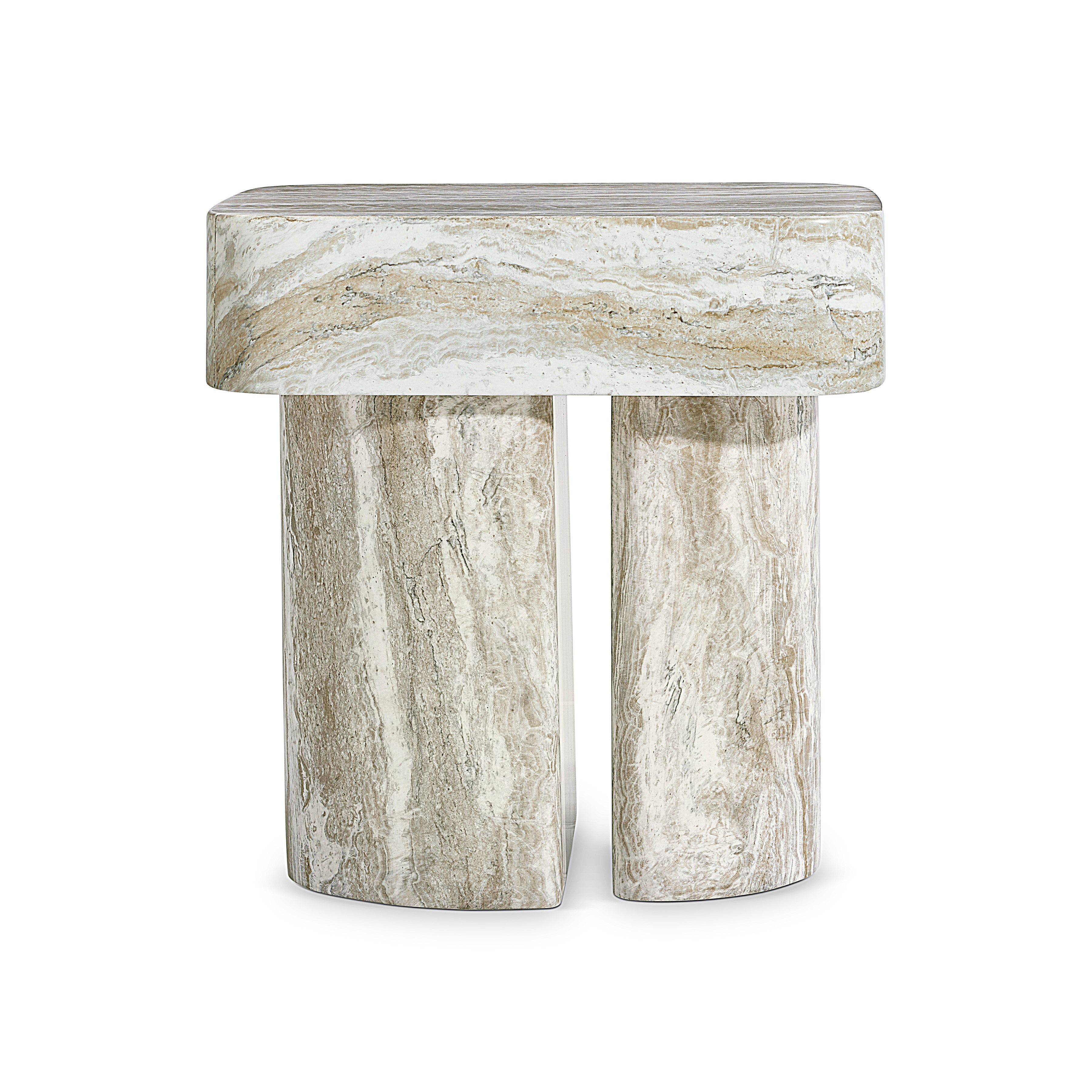 Arcadia Faux Stone Nightstand by Bernhardt