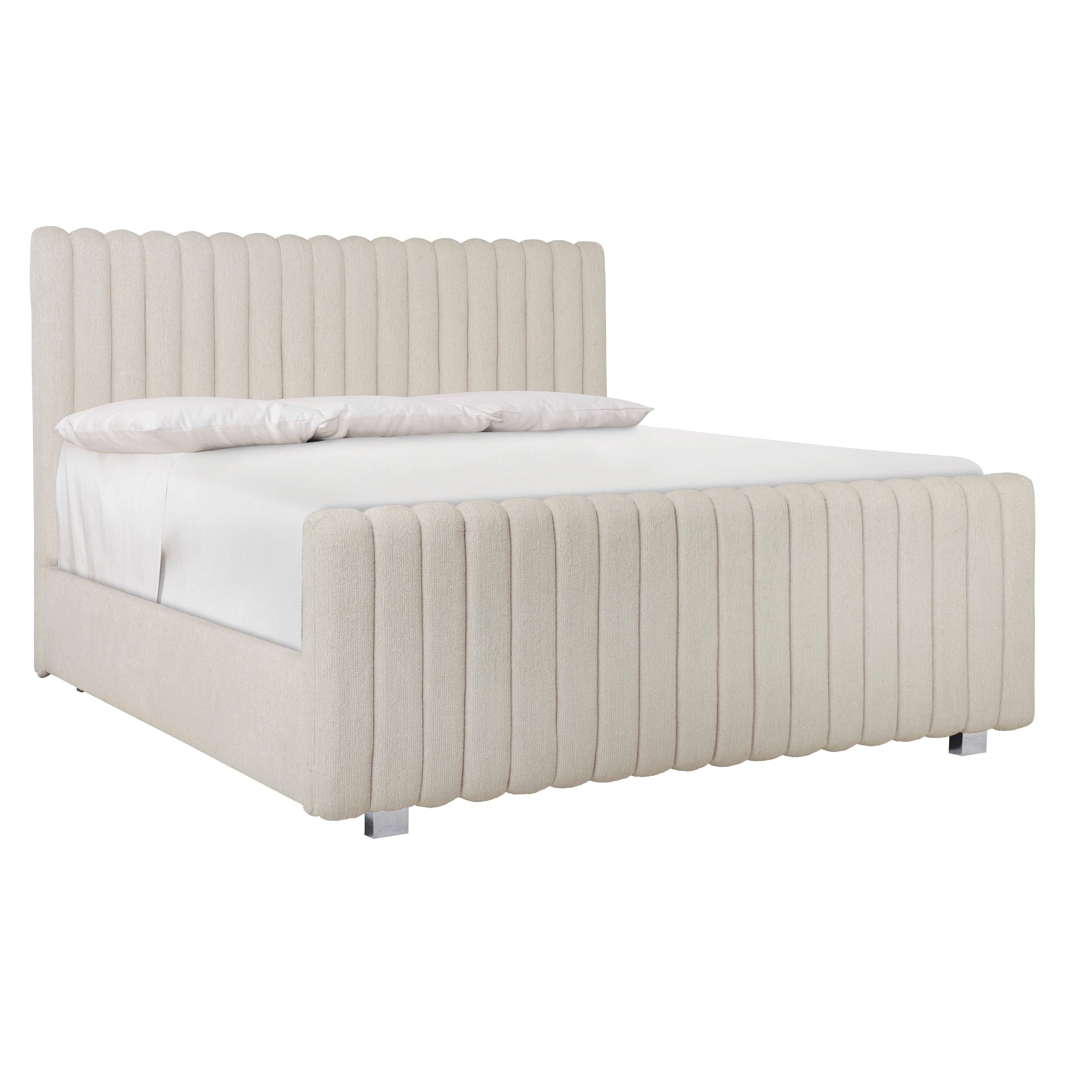 Silhouette Channel Upholstered Panel Bed by Bernhardt