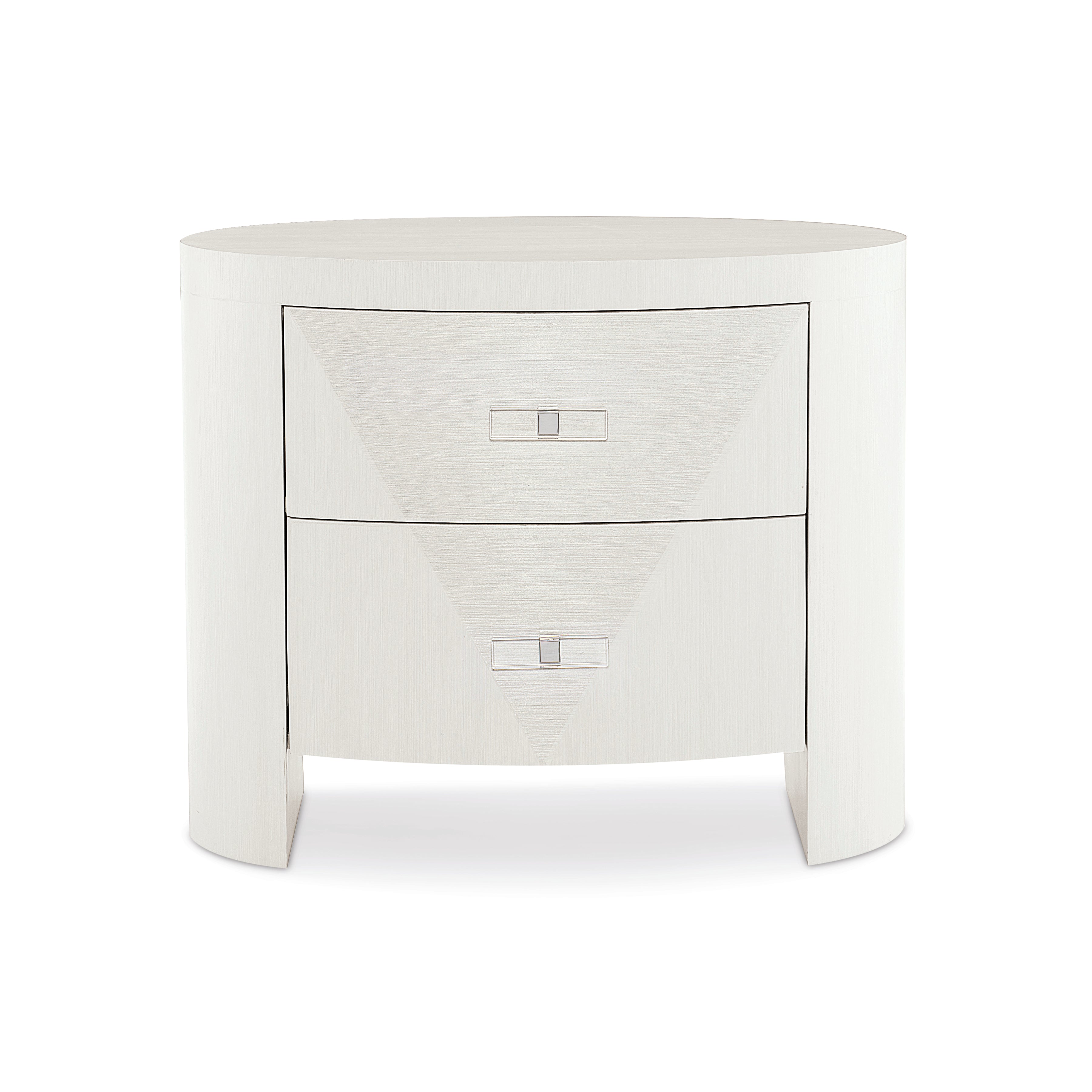 Axiom Oval Nightstand by Bernhardt