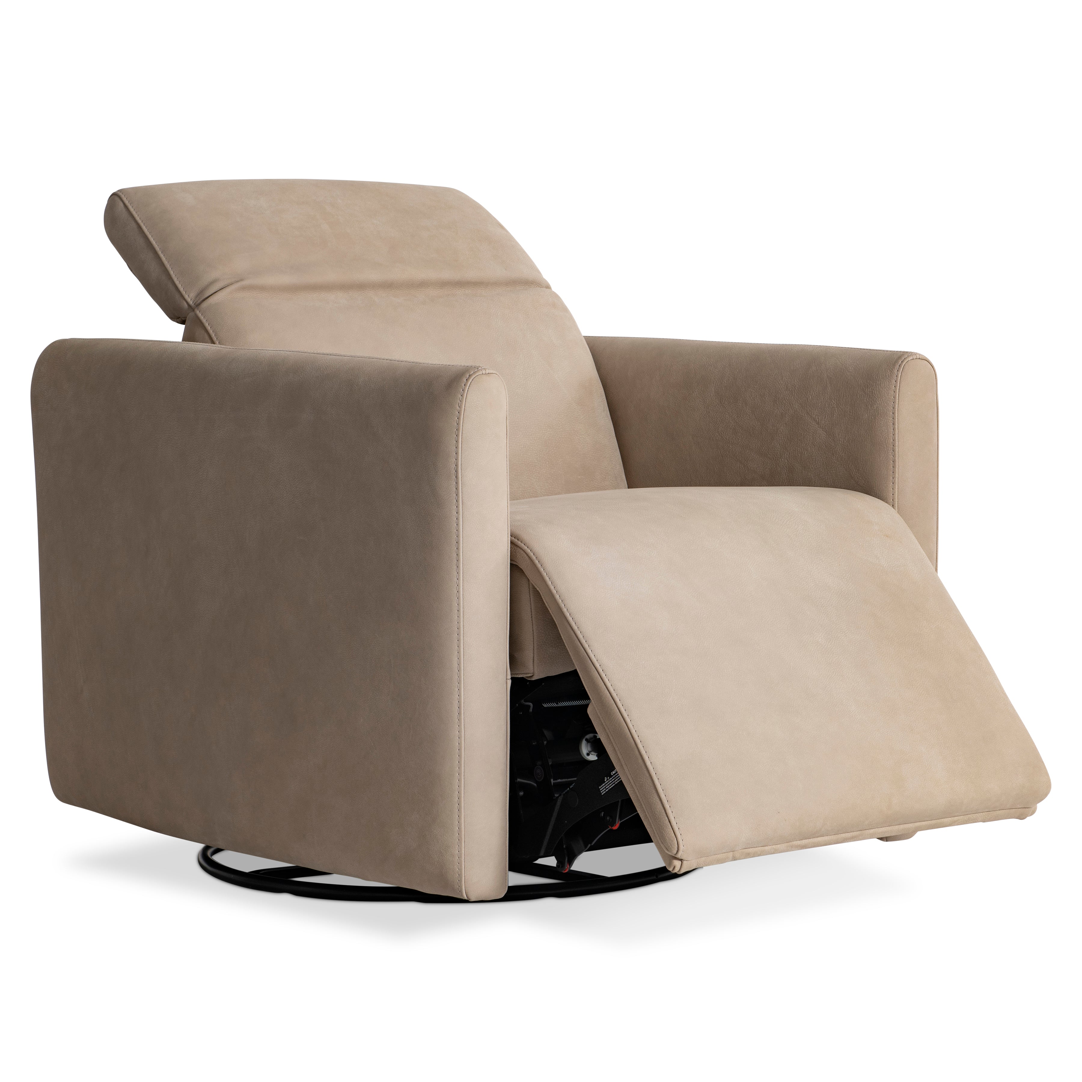 Livvy Leather Power Motion Swivel Chair by Bernhardt