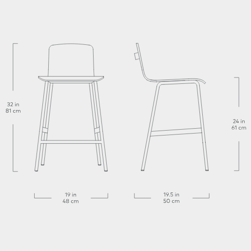 Lecture Counter Stool Upholstered Chair Gus*     Four Hands, Mid Century Modern Furniture, Old Bones Furniture Company, Old Bones Co, Modern Mid Century, Designer Furniture, https://www.oldbonesco.com/