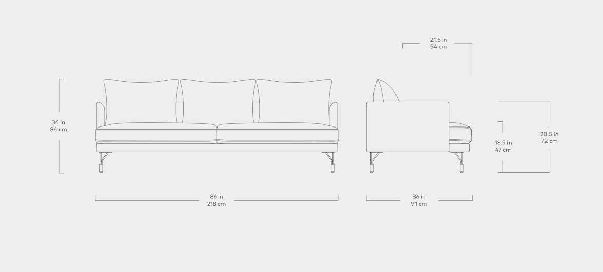 Highline Sofa Sofa Gus*     Four Hands, Mid Century Modern Furniture, Old Bones Furniture Company, Old Bones Co, Modern Mid Century, Designer Furniture, https://www.oldbonesco.com/