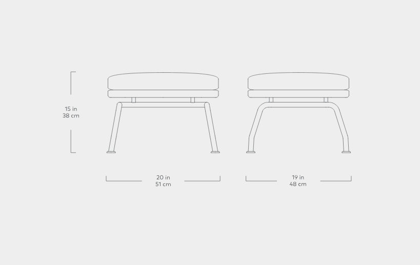Tallinn Ottoman Ottoman Gus*     Four Hands, Mid Century Modern Furniture, Old Bones Furniture Company, Old Bones Co, Modern Mid Century, Designer Furniture, https://www.oldbonesco.com/