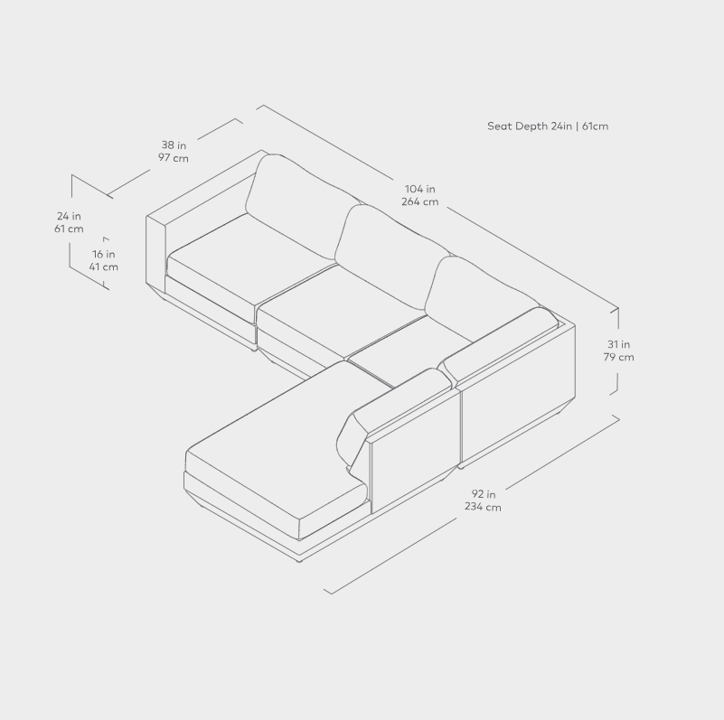 Podium Modular 4PC Lounge Sectional A Sectional Sofa Gus*     Four Hands, Mid Century Modern Furniture, Old Bones Furniture Company, Old Bones Co, Modern Mid Century, Designer Furniture, https://www.oldbonesco.com/