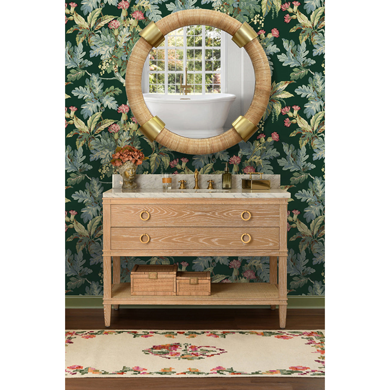 Worlds Away Cutler Bath Vanity - Thumbnail 3