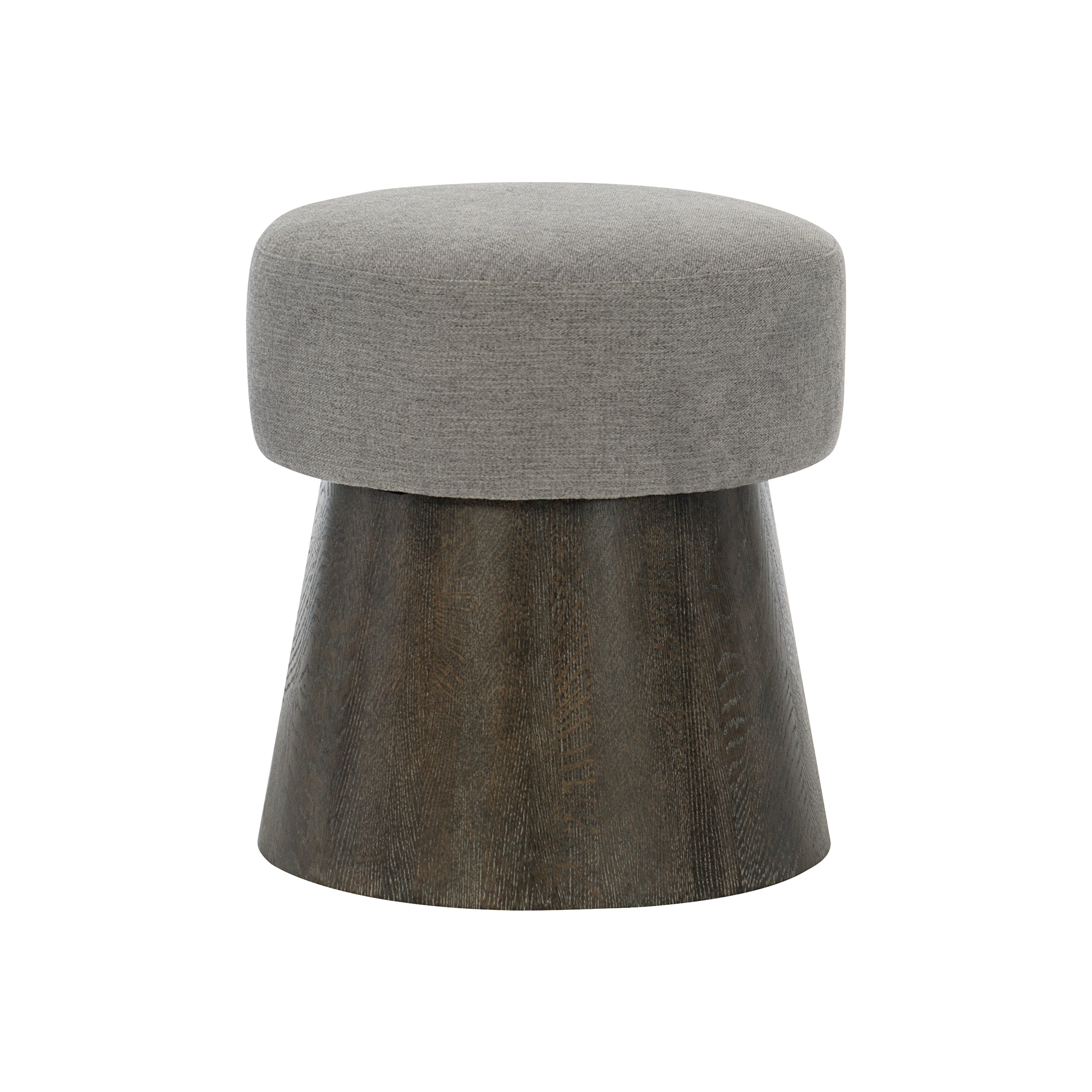 Linea Cerused Charcoal Round Bench by Bernhardt