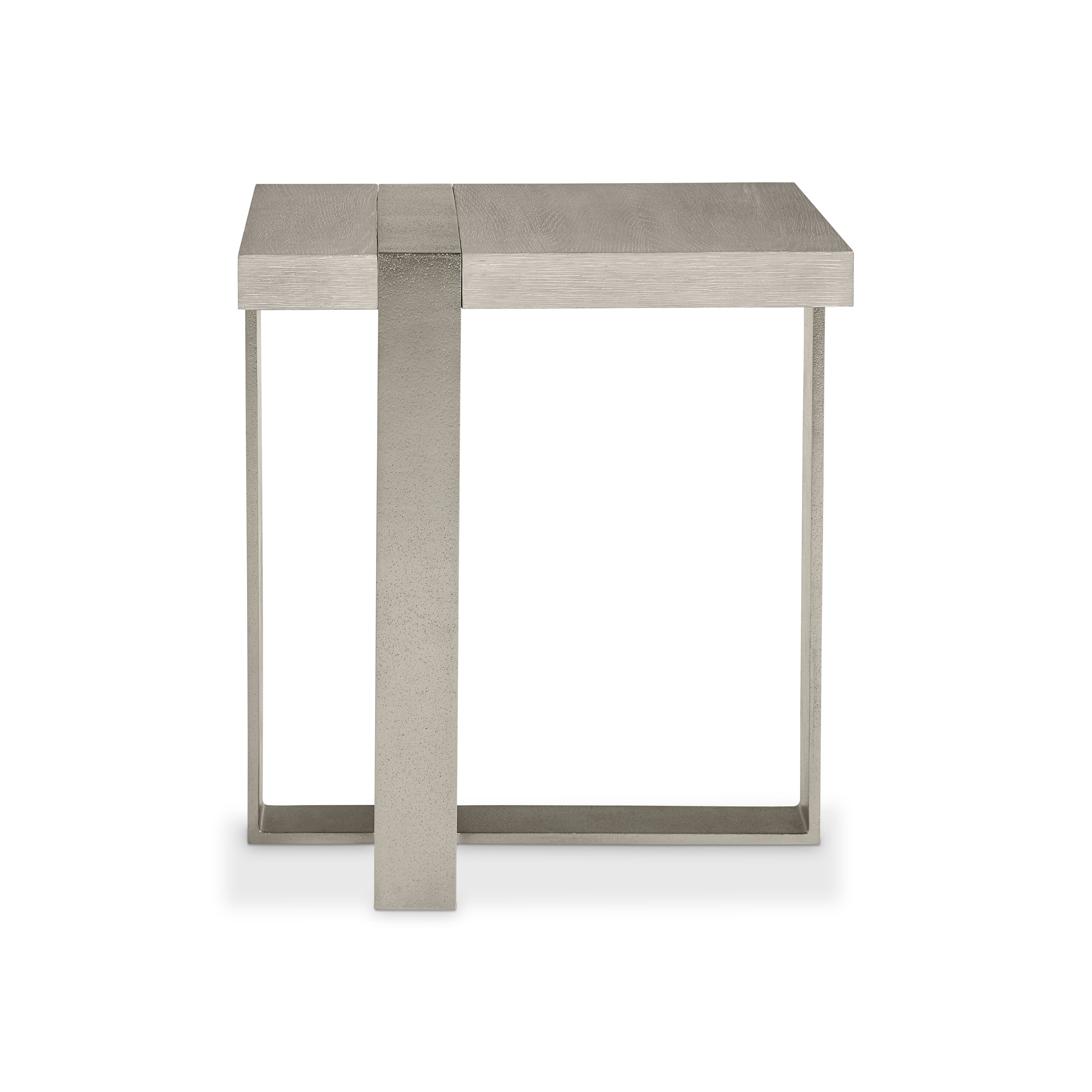 Tempo Metal Base Side Table by Bernhardt