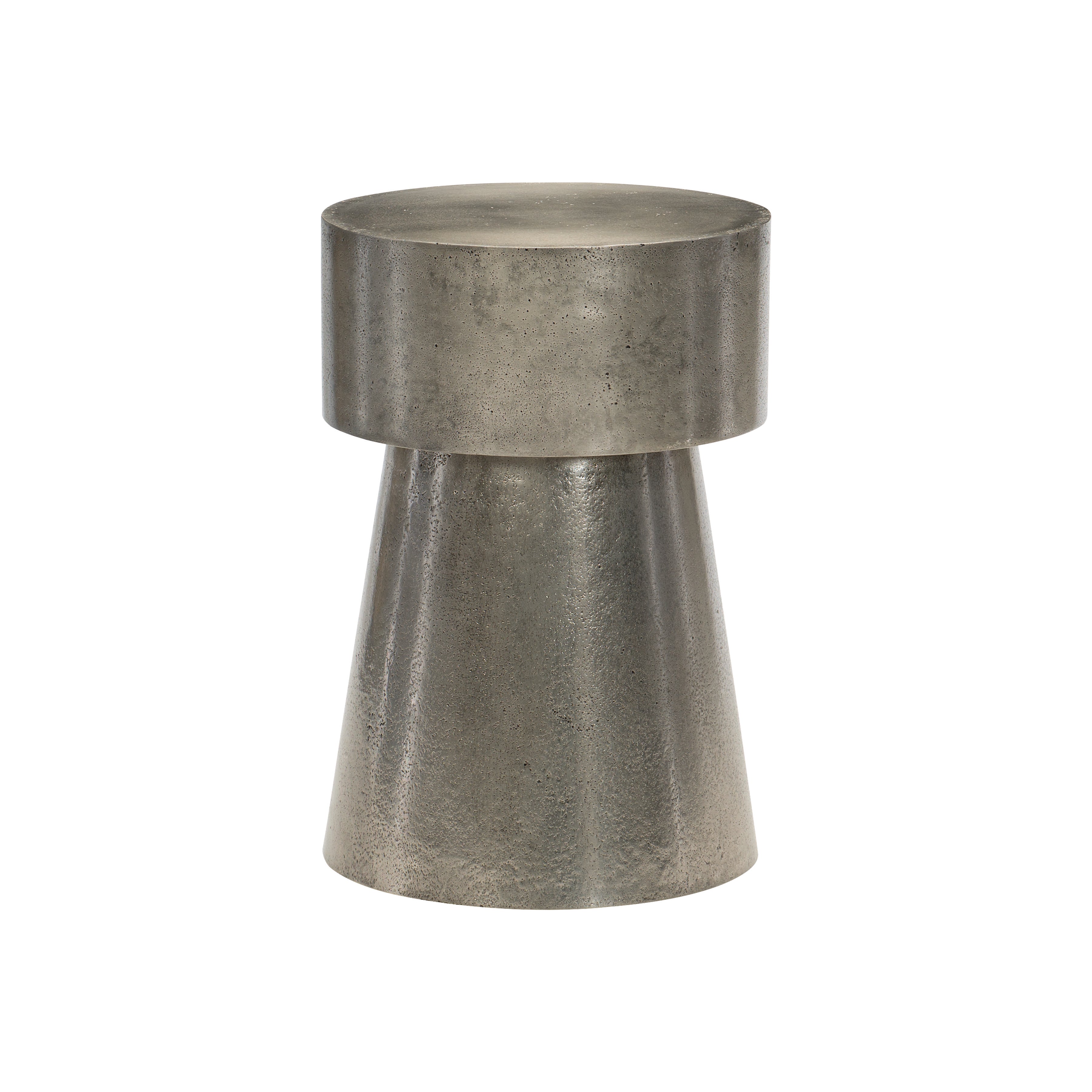 Linea Metal Round Side Table by Bernhardt