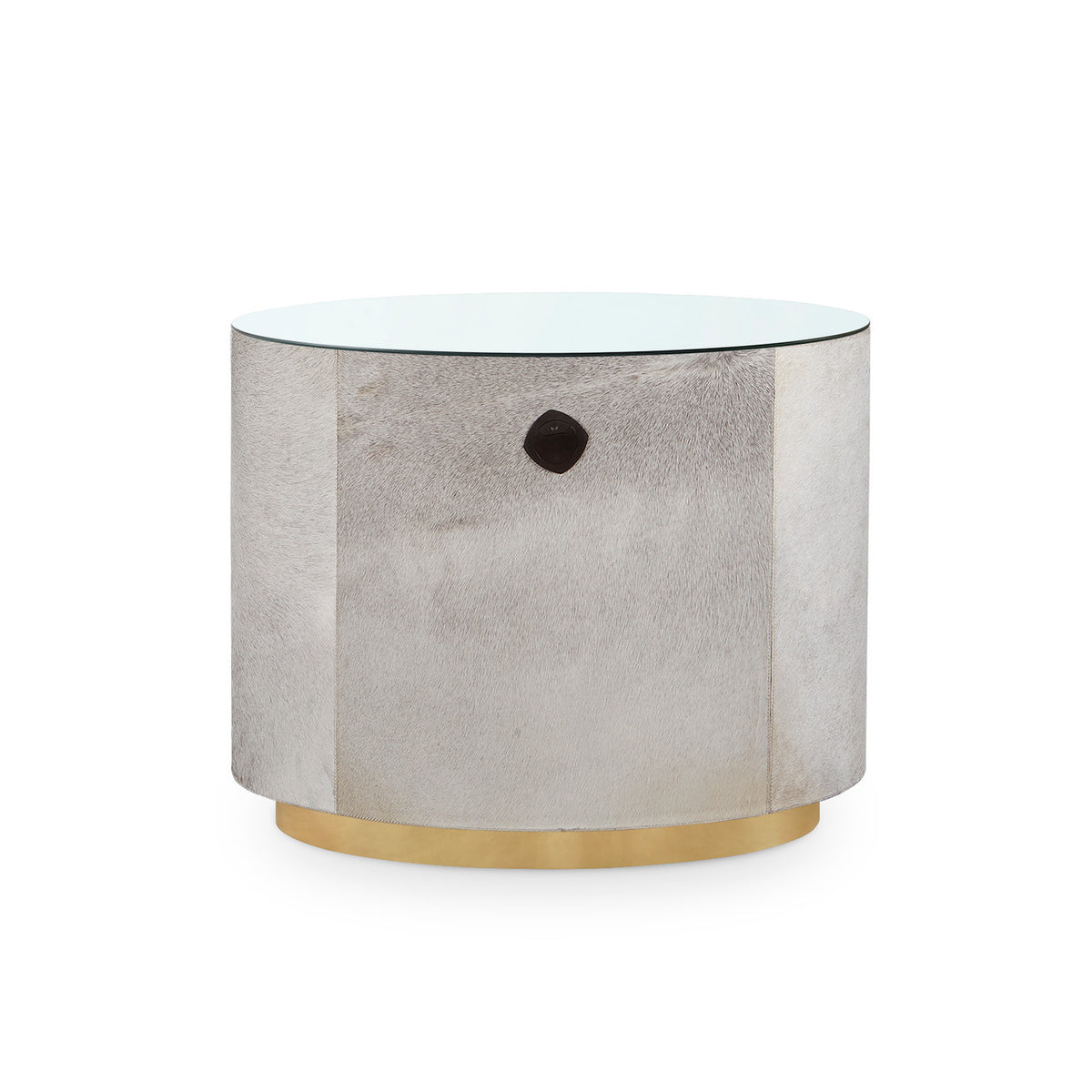Julius 2-Drawer Side Table - Gray