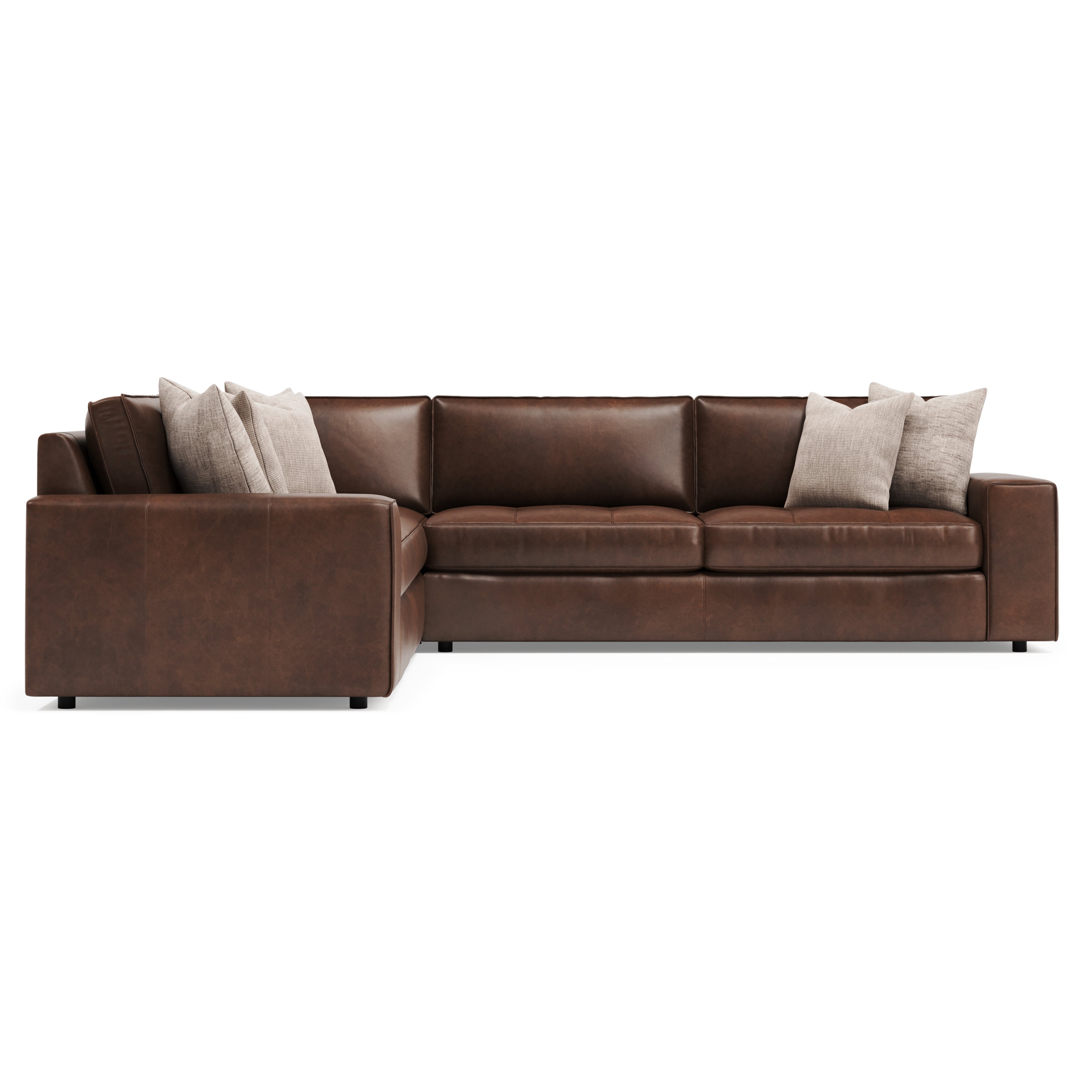 Nest 3-Piece Leather Sectional by Bernhardt