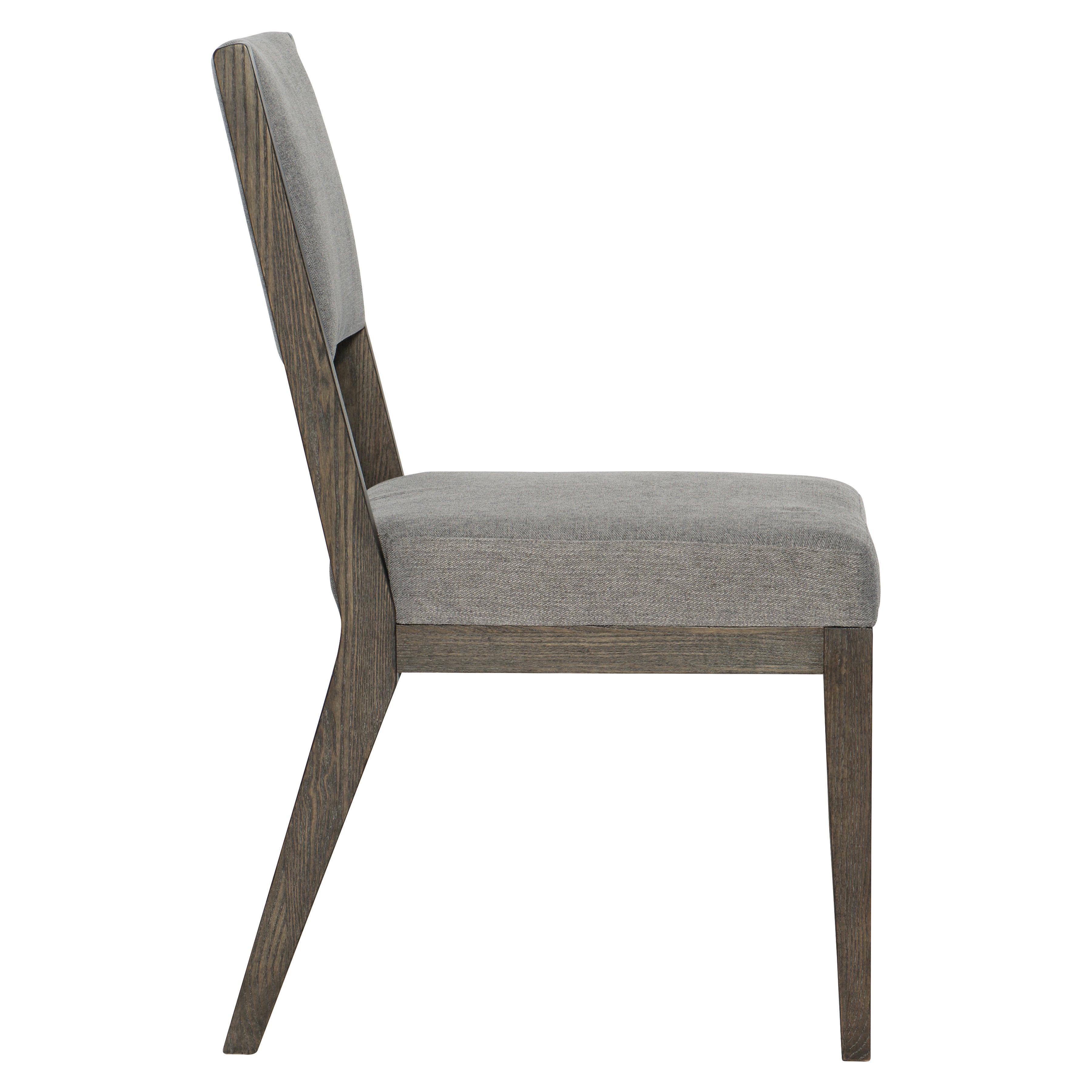 Linea Side Chair in Cerused Charcoal Finish by Bernhardt
