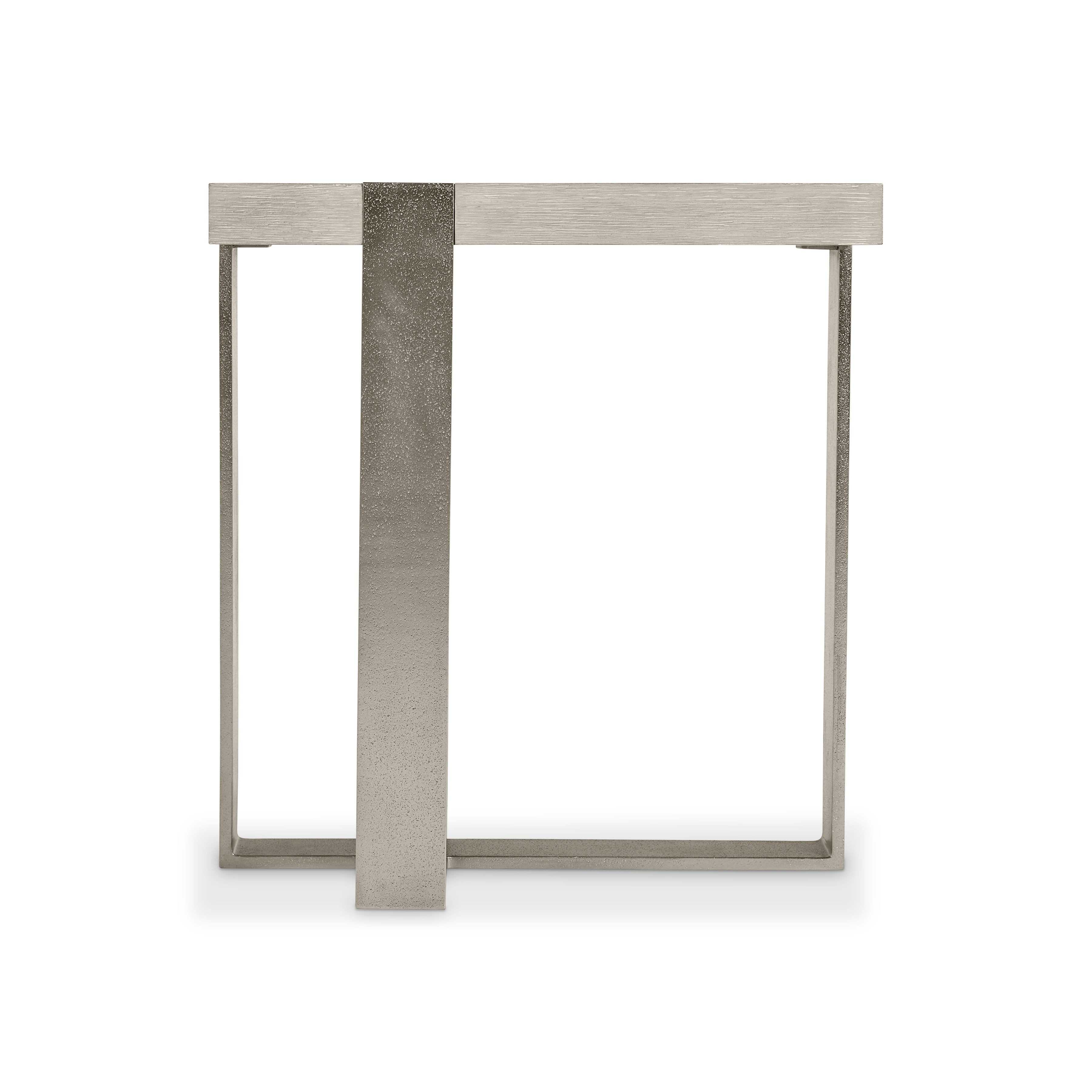 Tempo Metal Base Side Table by Bernhardt