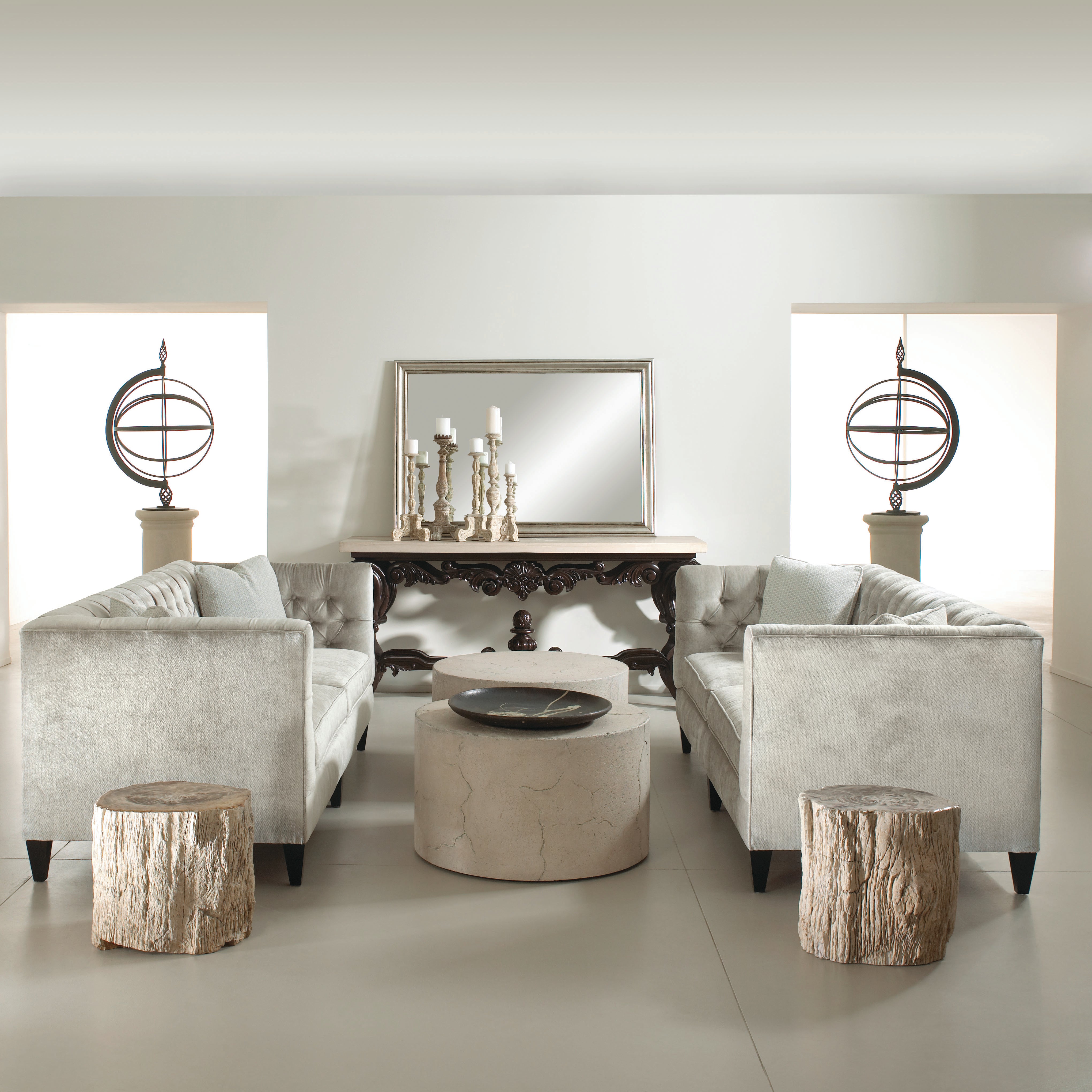 Petrified Wood Side Table by Bernhardt