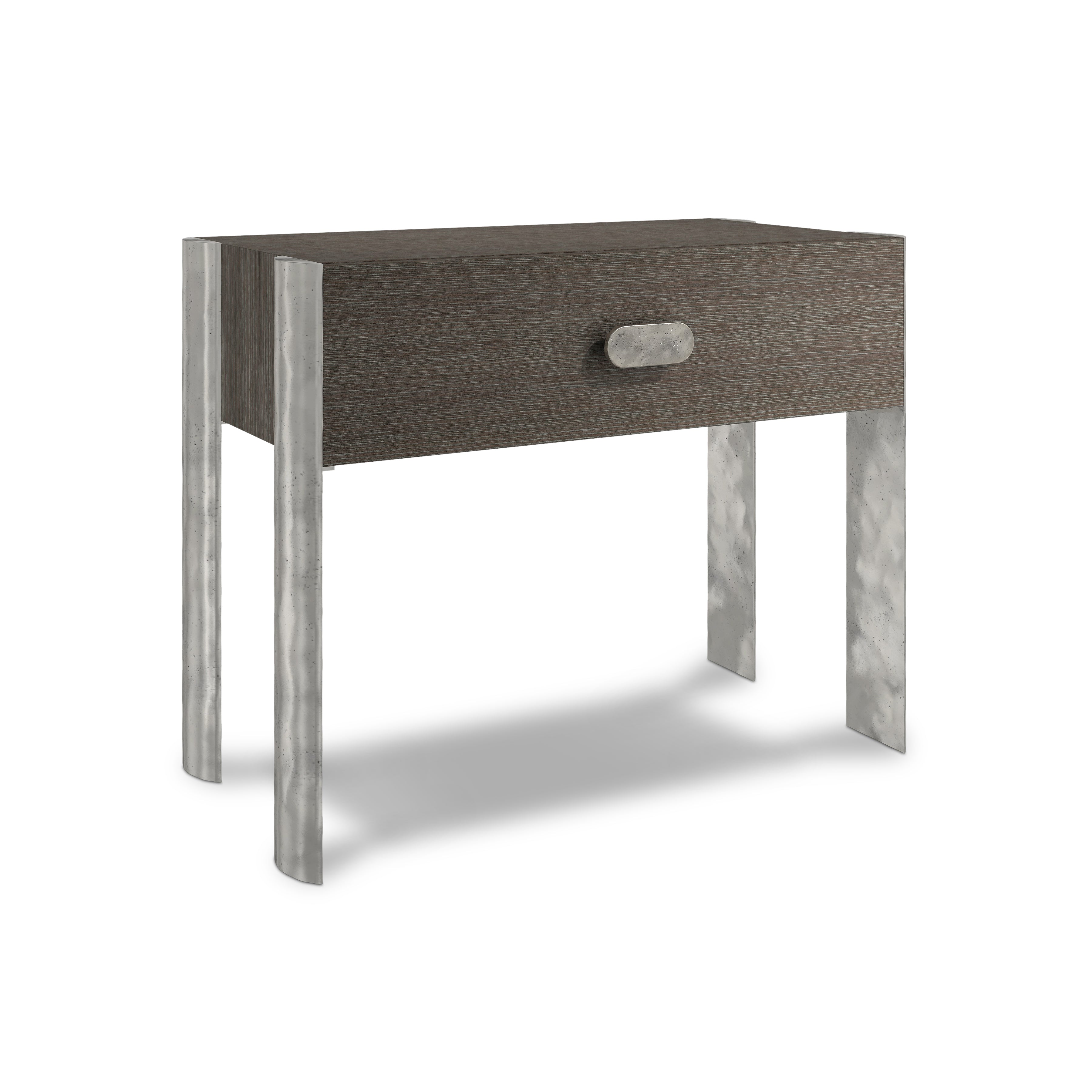 Prado Nightstand in Porcini & Bright Graphite Finishes by Bernhardt