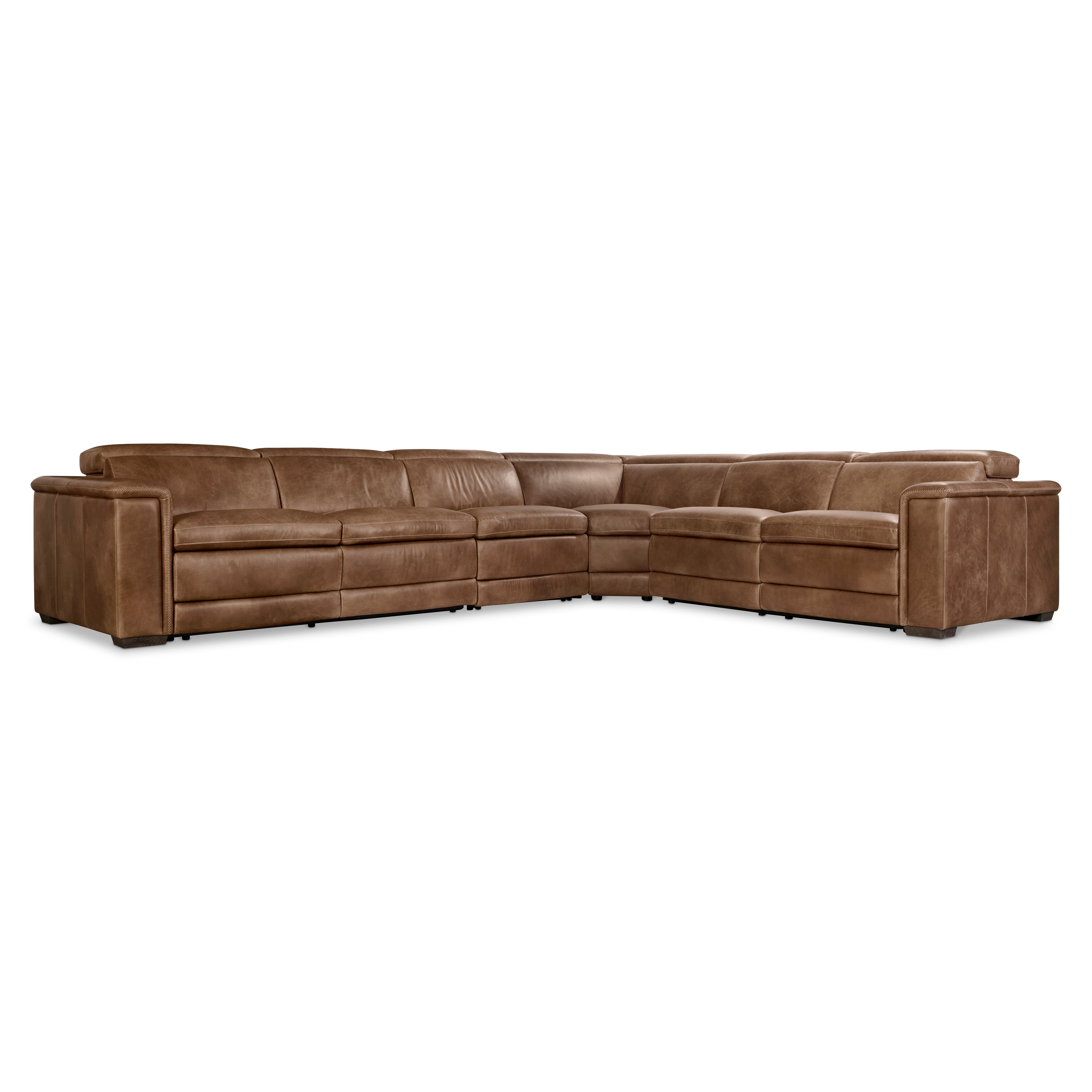 Lioni Leather 4-Piece Power Motion Sectional by Bernhardt