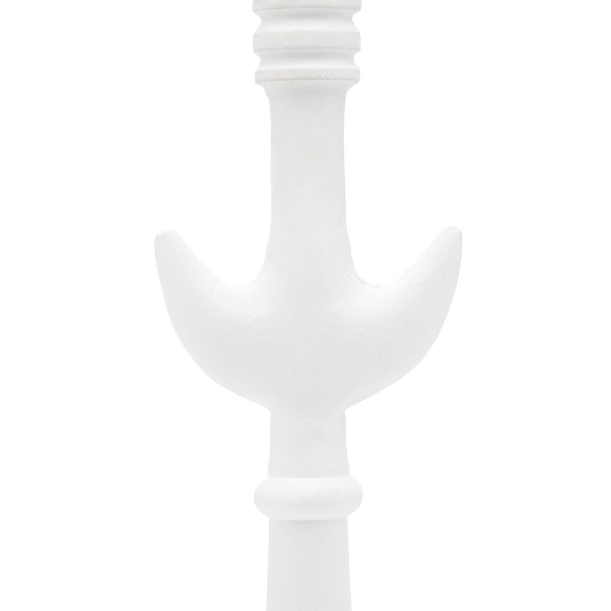 Luna Lamp with Shade 14-inch White Linen with Nickel/Plaster White