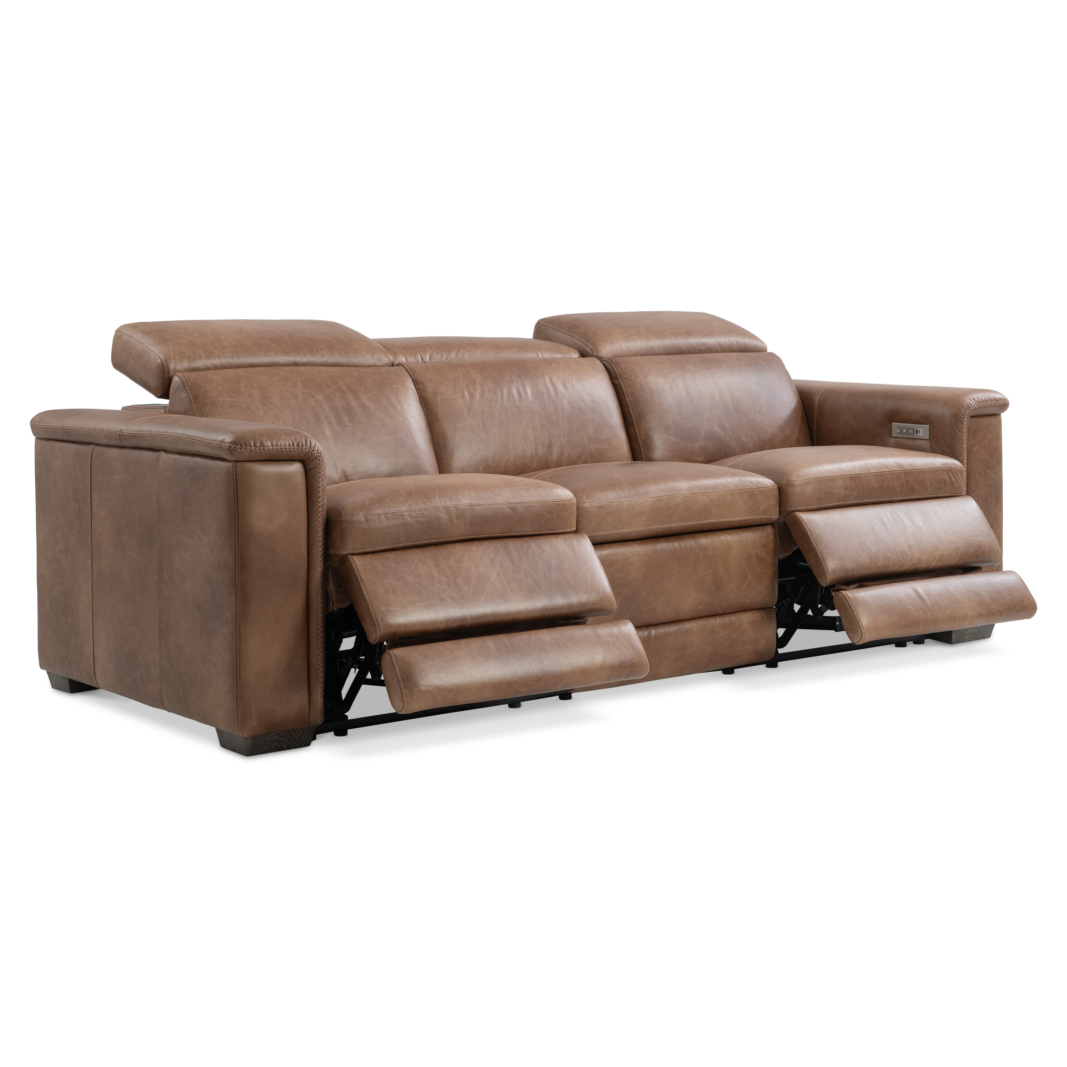 Lioni Leather Power Motion Sofa by Bernhardt